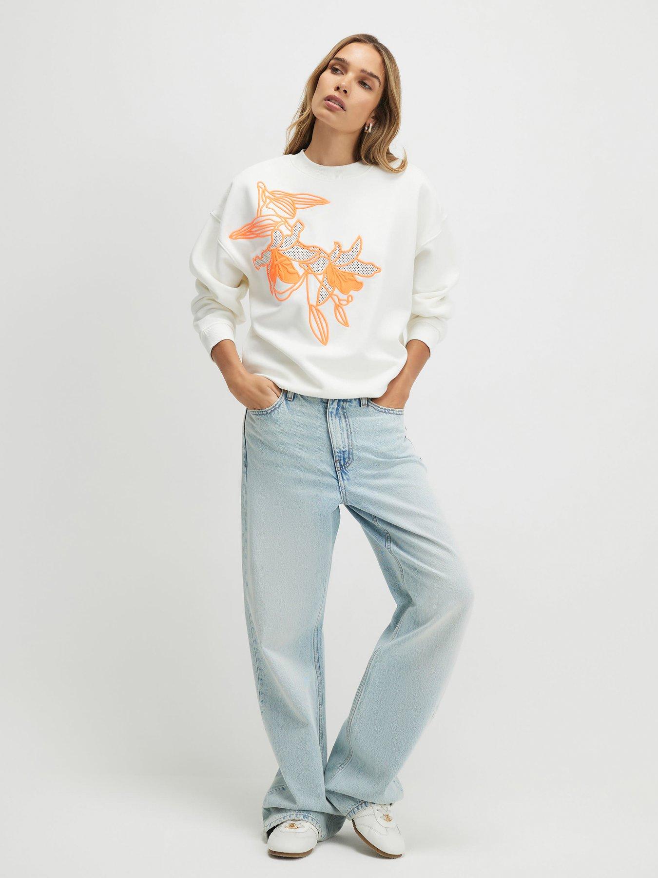 Image 3 of 4 of River Island Floral Sweatshirt