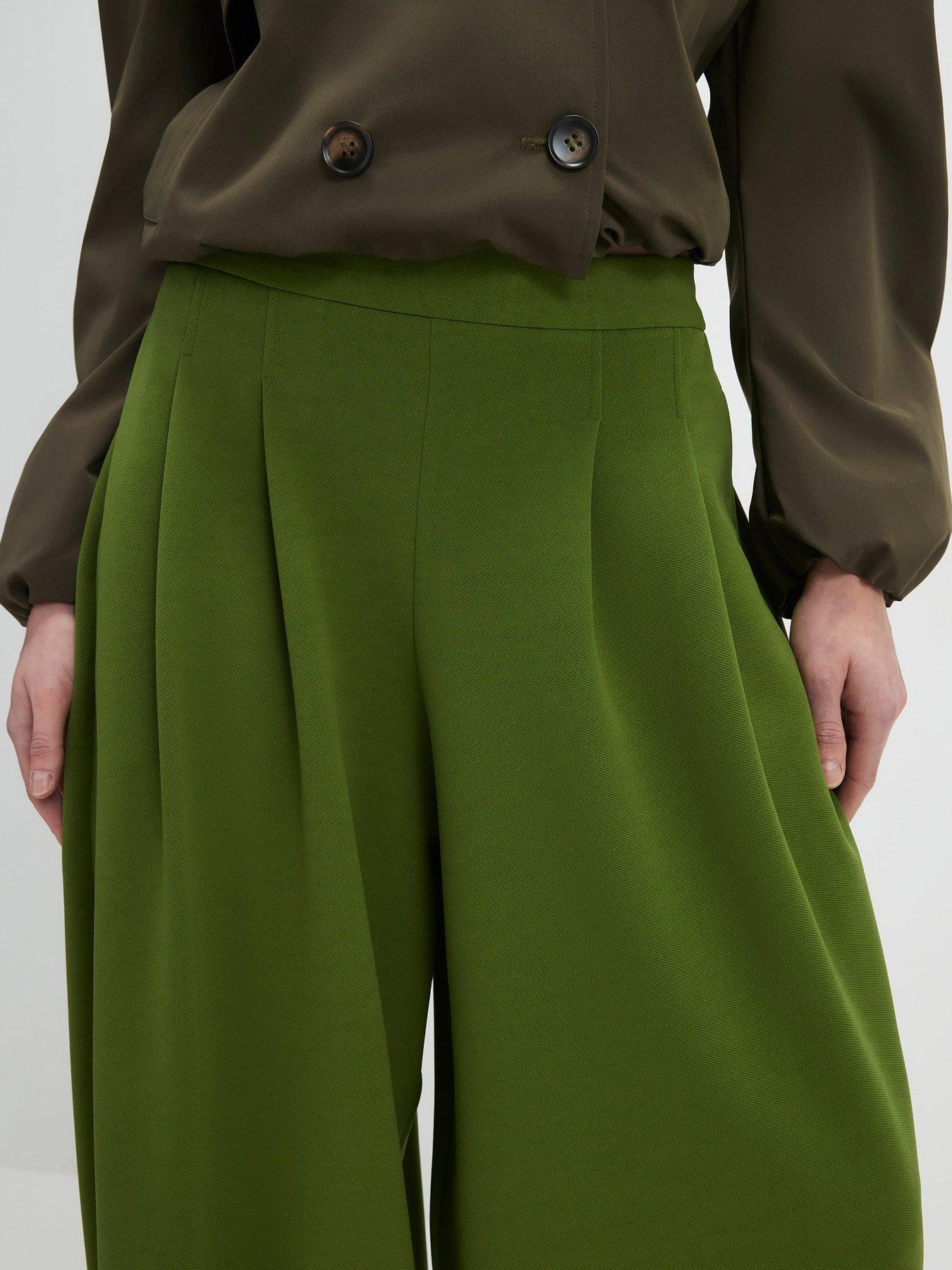 Image 4 of 4 of River Island Balloon Leg Pleated Trousers