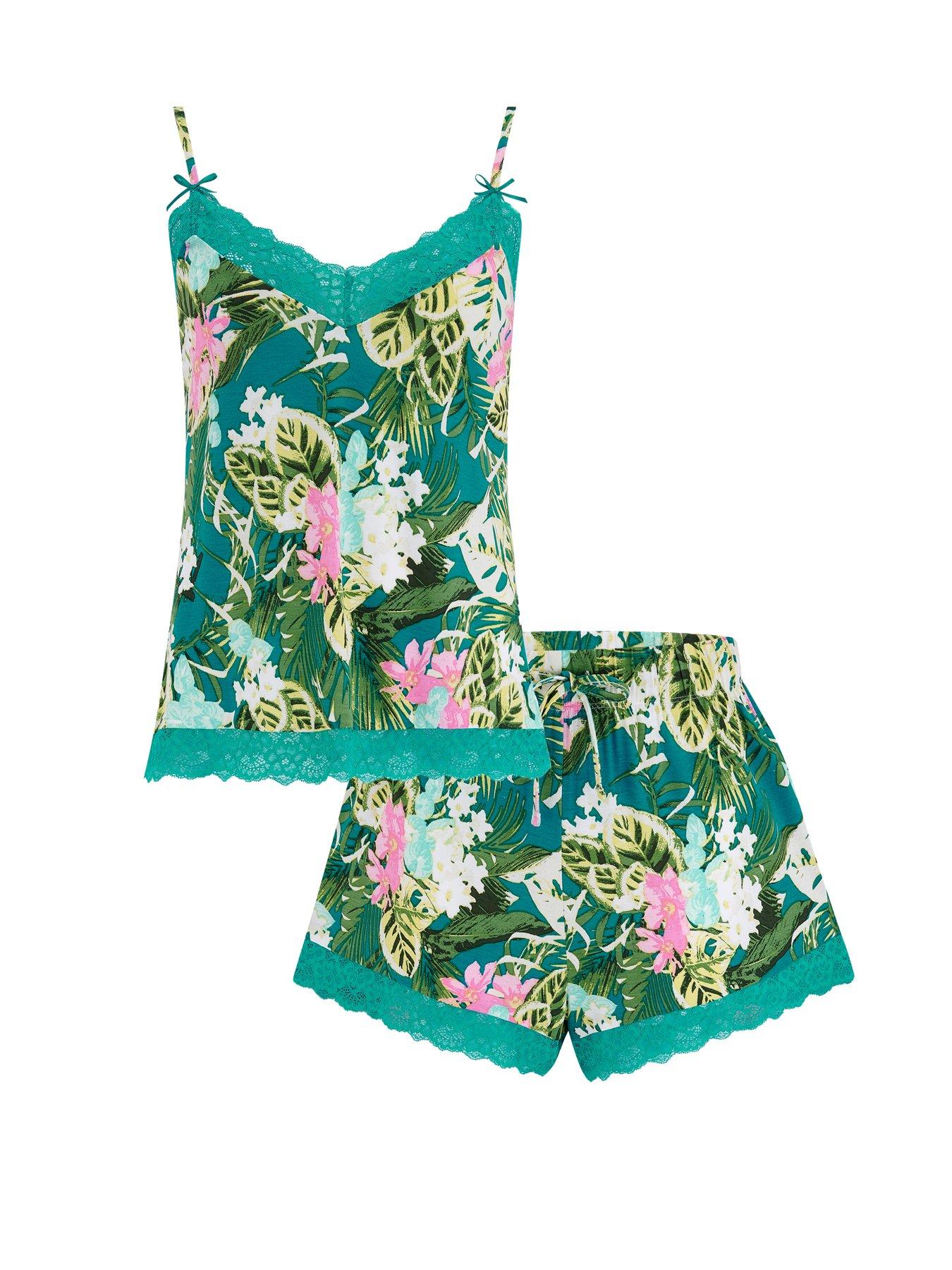 Image 4 of 4 of Pour Moi Sofa Loves Lace Jersey Cami and Short PJ Set