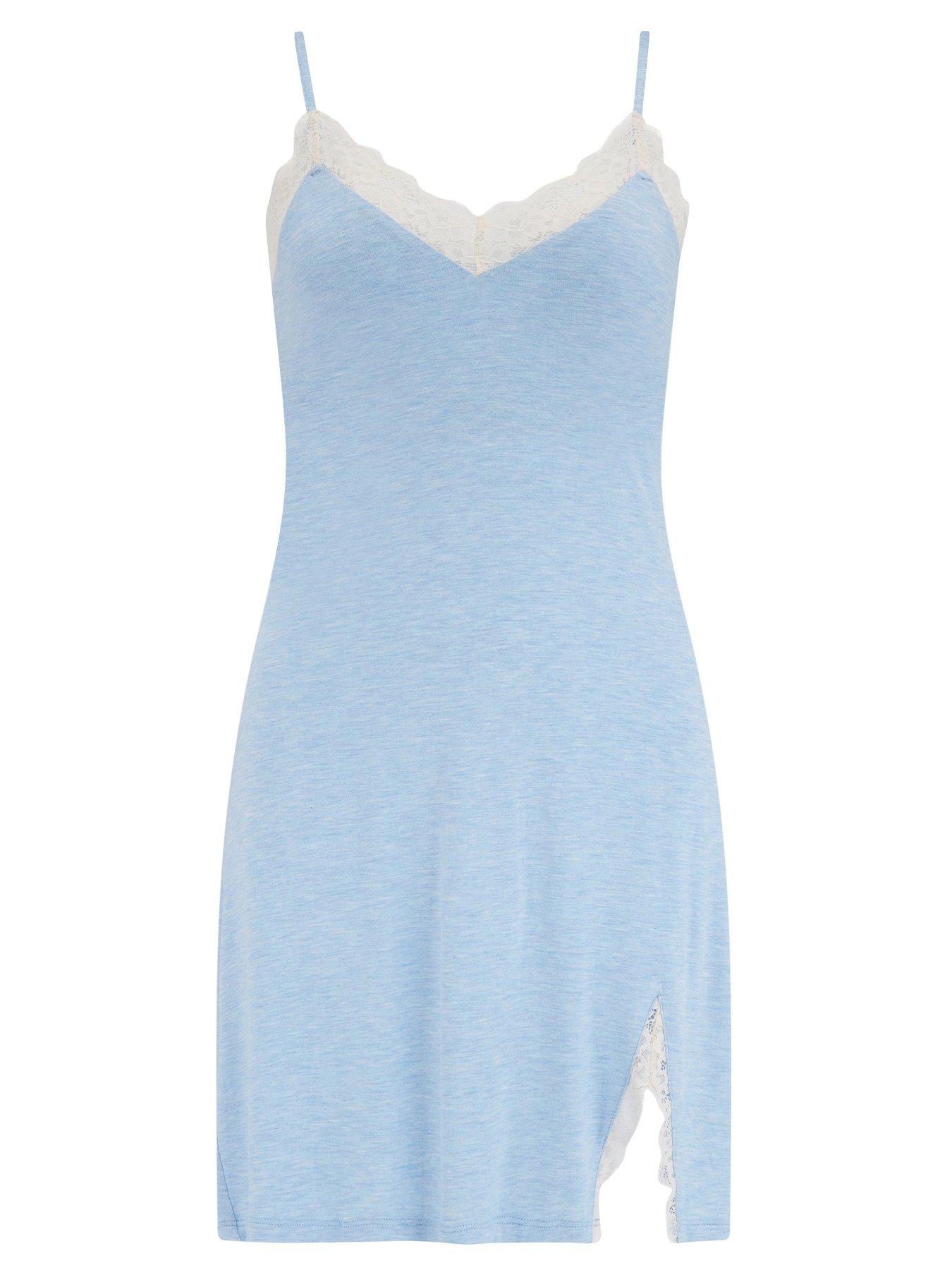 Image 3 of 4 of Pour Moi Sofa Loves Lace Hidden Support Strappy Jersey Chemise