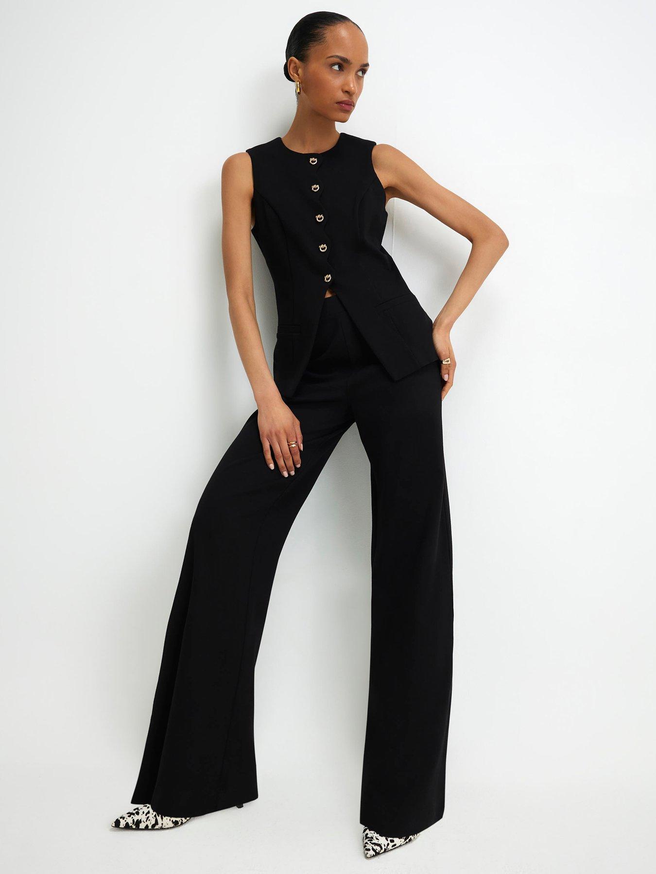 River Island Stretch Wide Leg Trousers