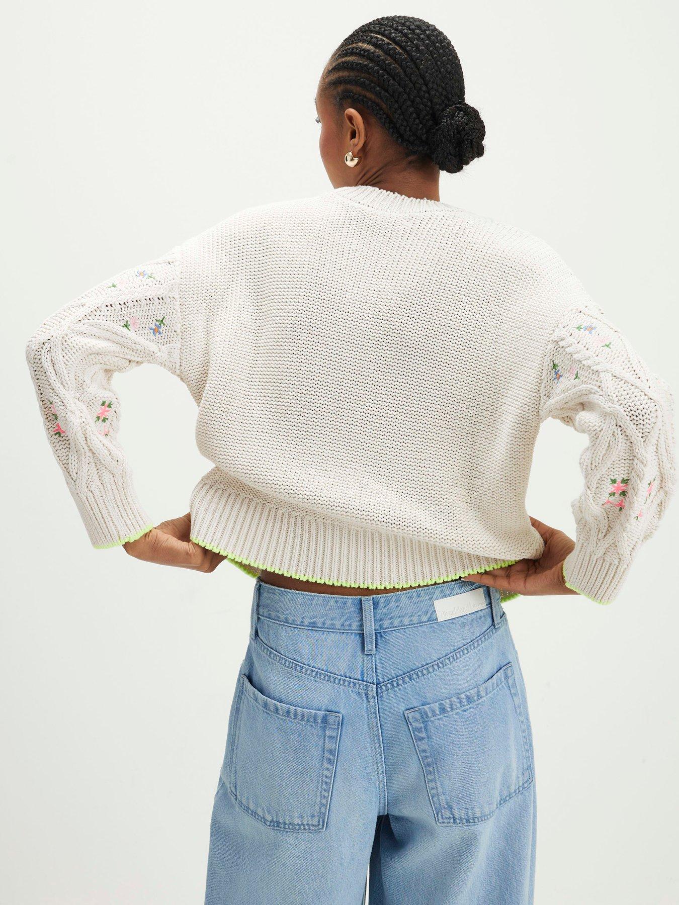 Image 2 of 4 of River Island Floral Embroidered Jumper