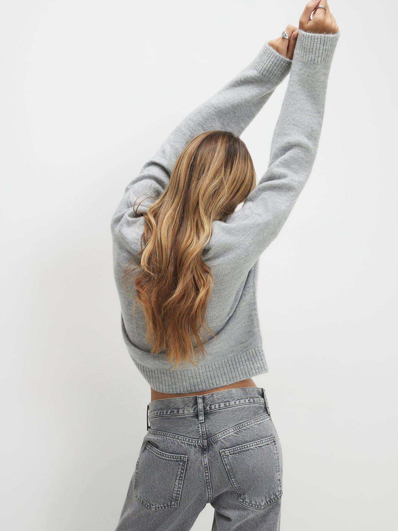 Image 2 of 4 of River Island Swan Crew Neck Jumper