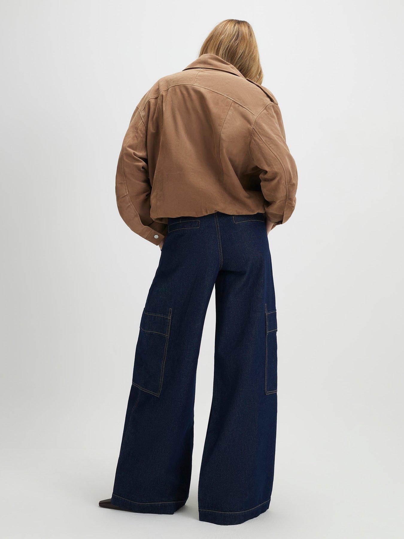 Image 2 of 4 of River Island Mid Rise Combat Baggy Jeans