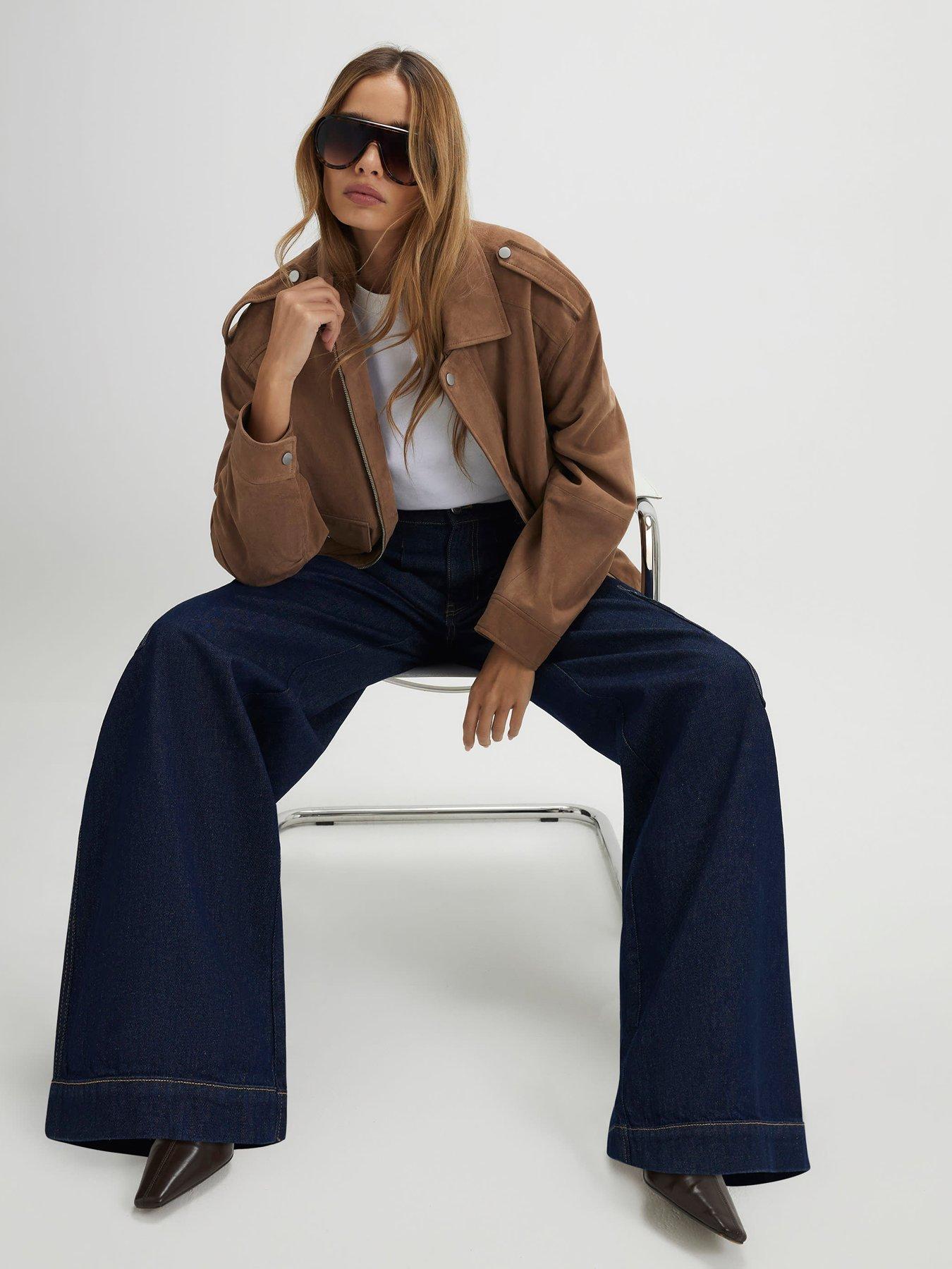 Image 3 of 4 of River Island Mid Rise Combat Baggy Jeans
