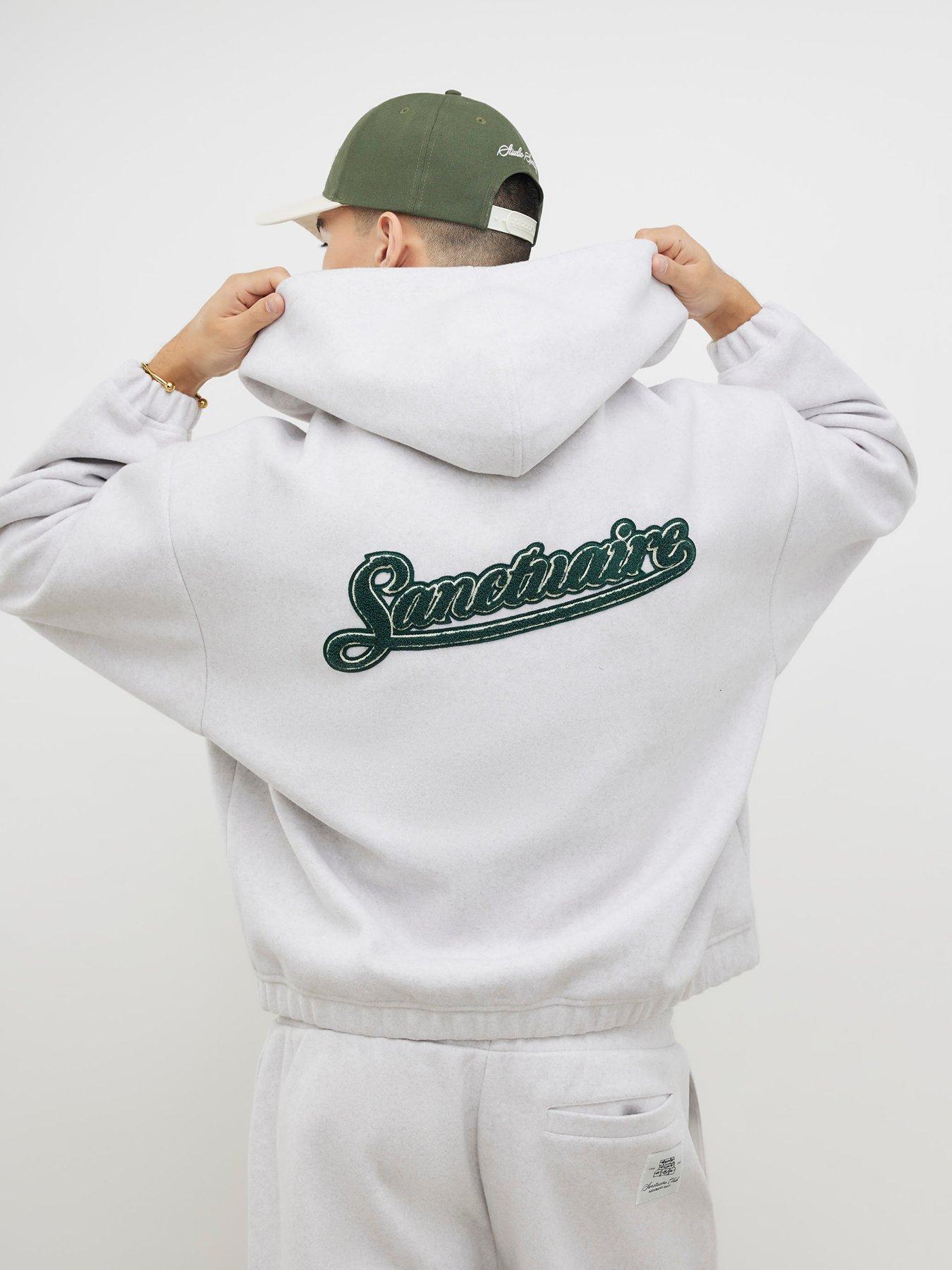 River Island Oversized Fit Zip Through Hoodie