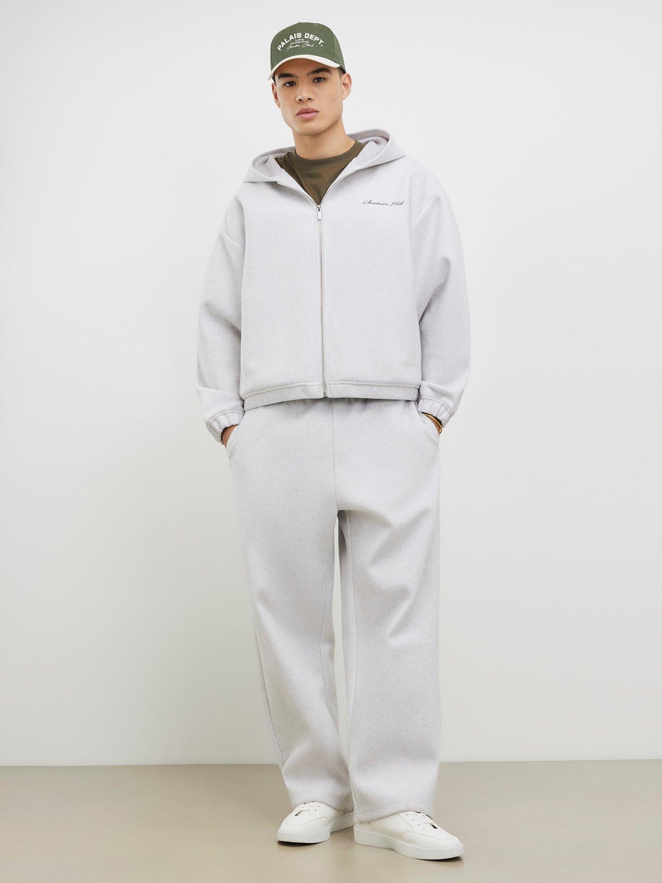 Image 3 of 4 of River Island Oversized Fit Zip Through Hoodie