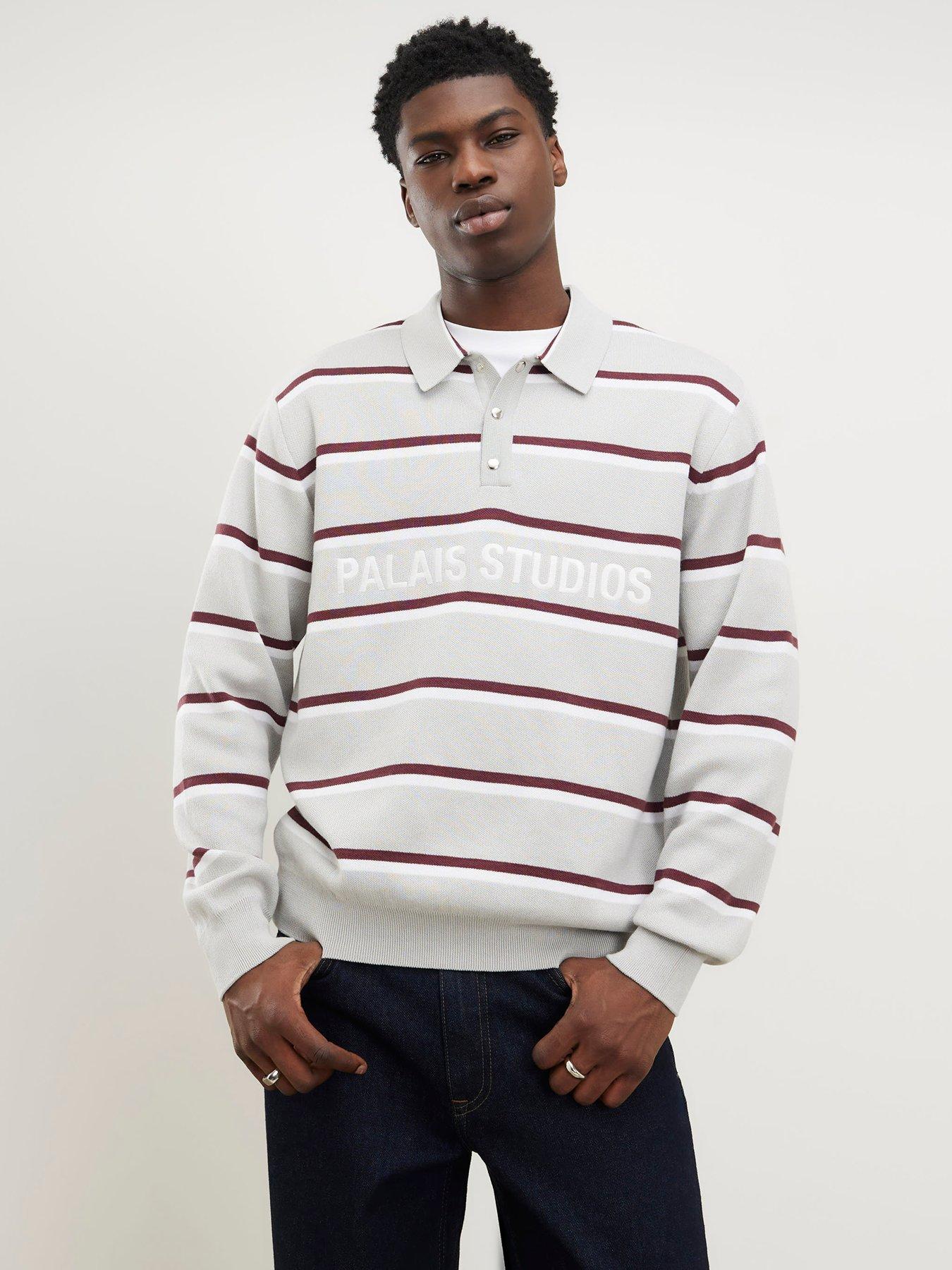 Image 1 of 4 of River Island Regular Fit Palais Studios Rugby Jumper
