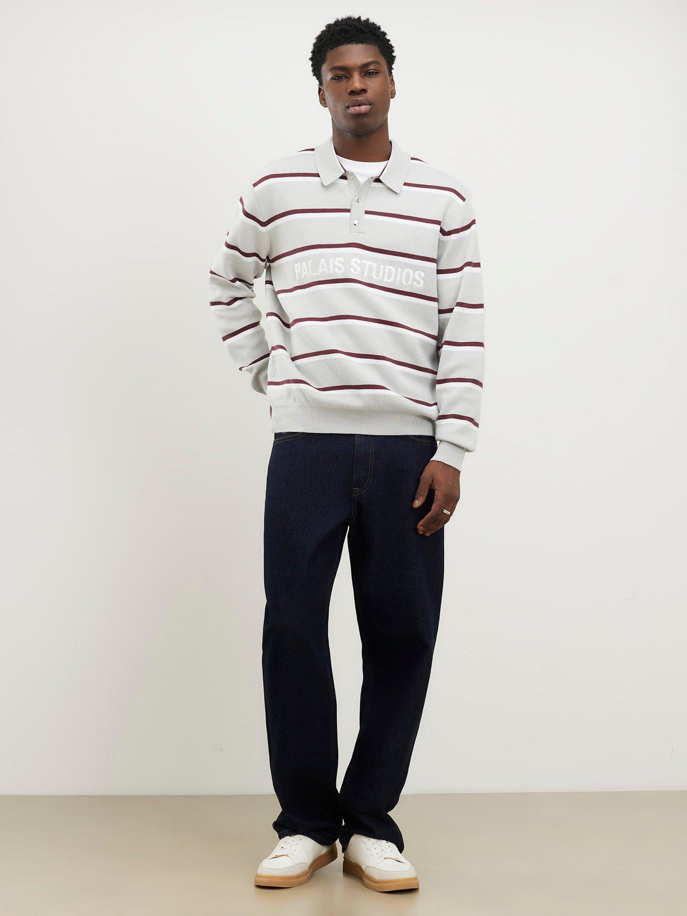 Image 3 of 4 of River Island Regular Fit Palais Studios Rugby Jumper