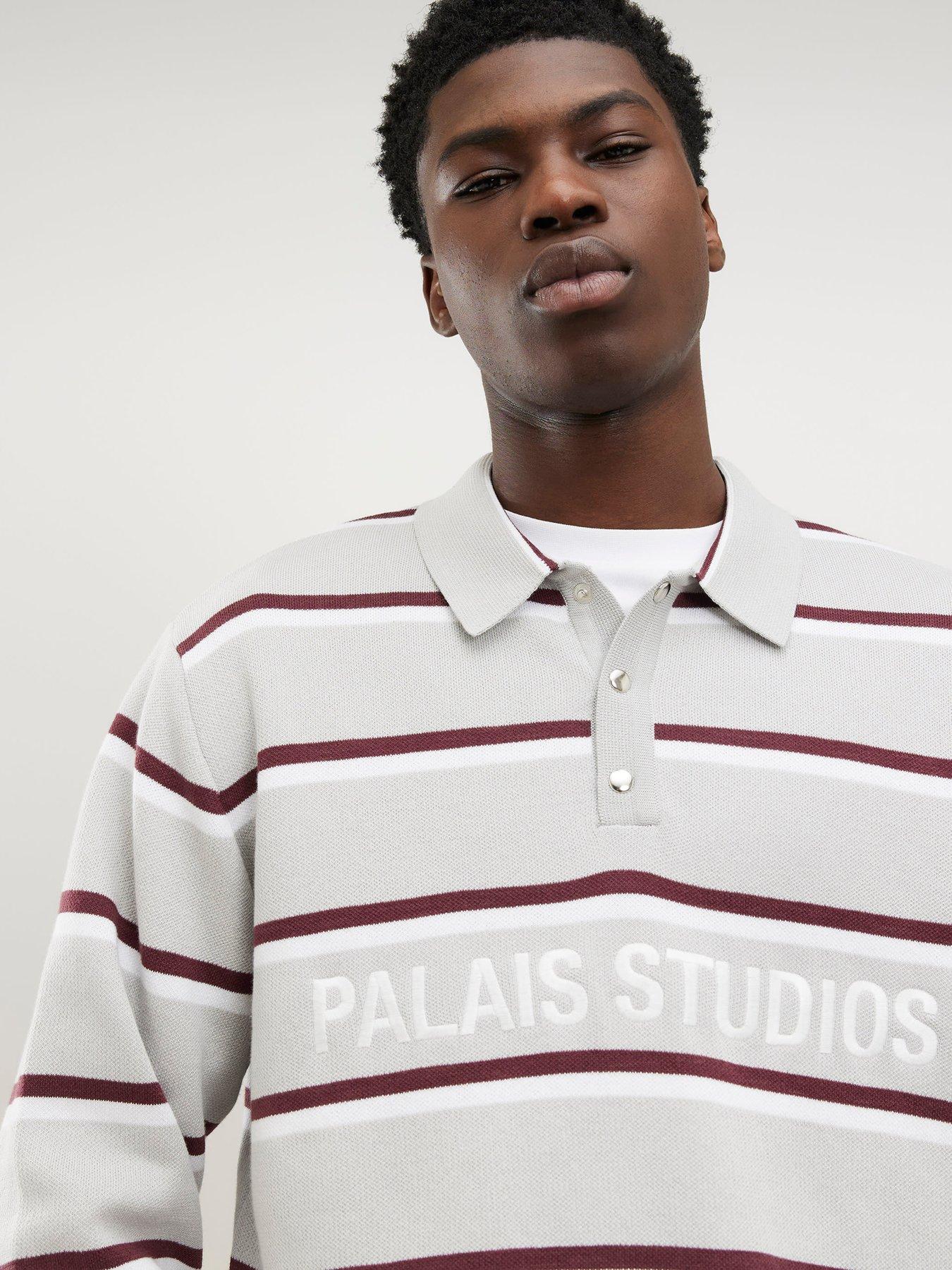 Image 4 of 4 of River Island Regular Fit Palais Studios Rugby Jumper