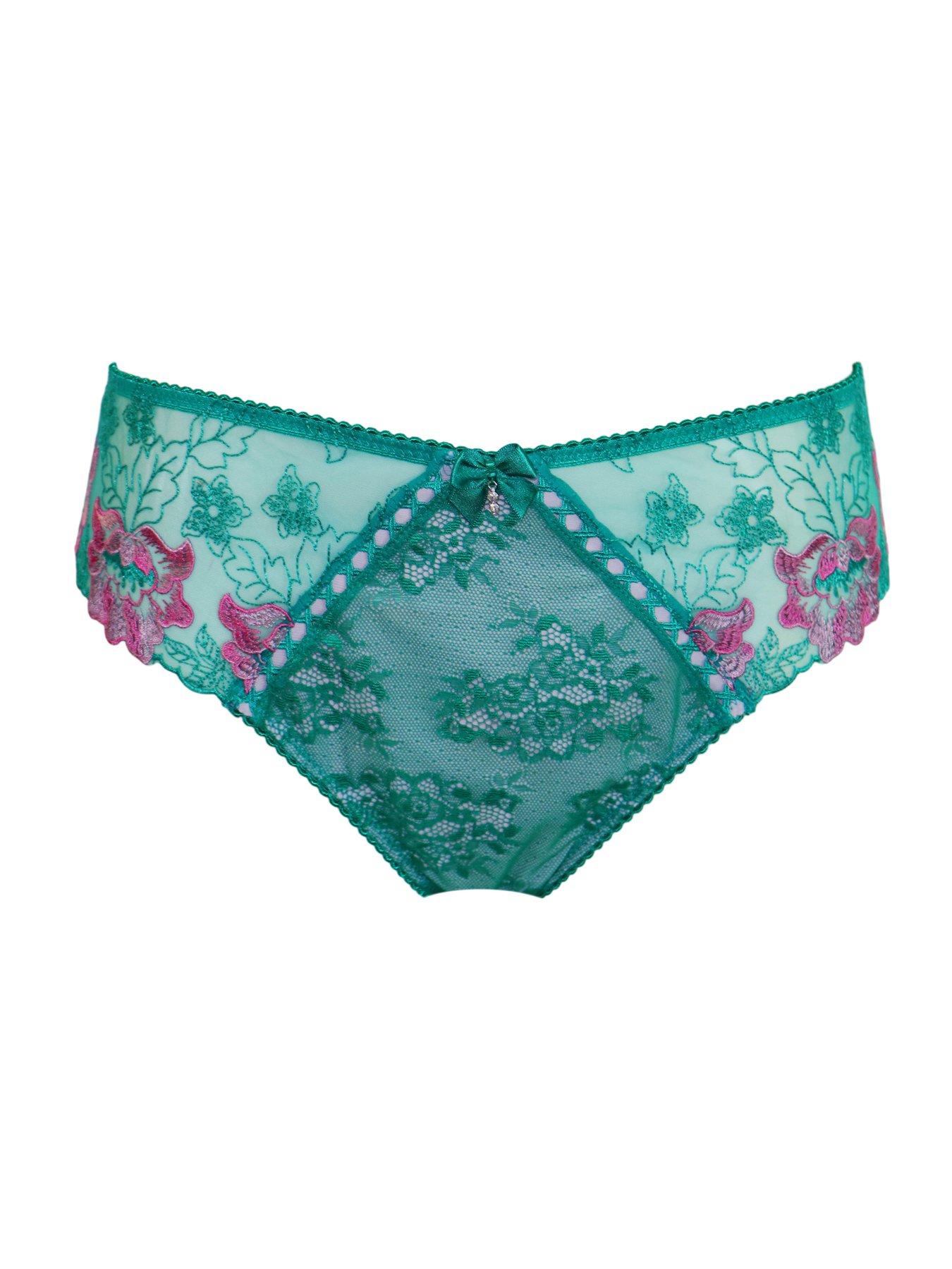 Image 3 of 4 of Pour Moi Sofia Embroidered Lace Bikini Brief