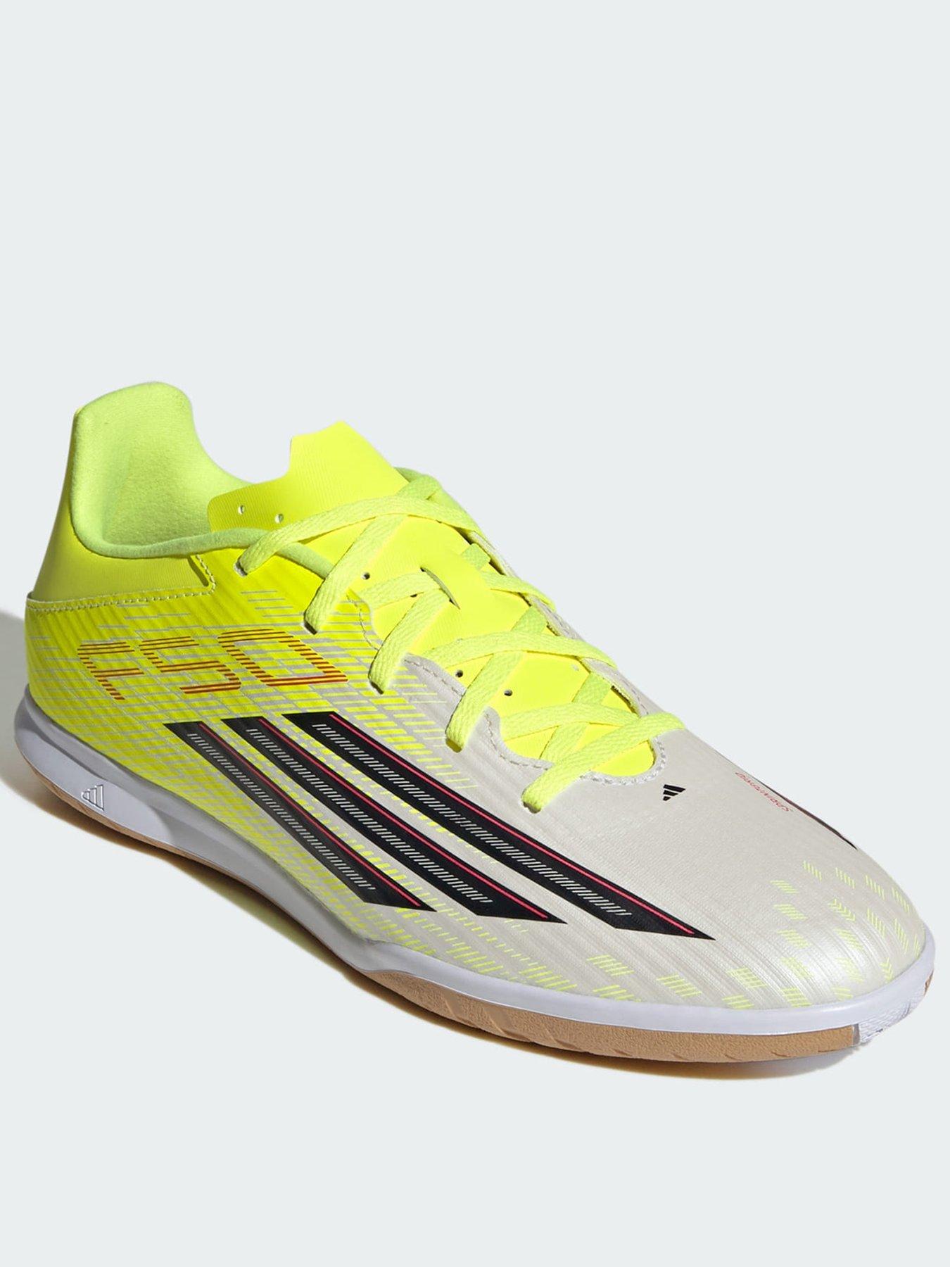 adidas F50 CLUB Indoor Football Shoes, Dark Yellow, Size 9.5, Men