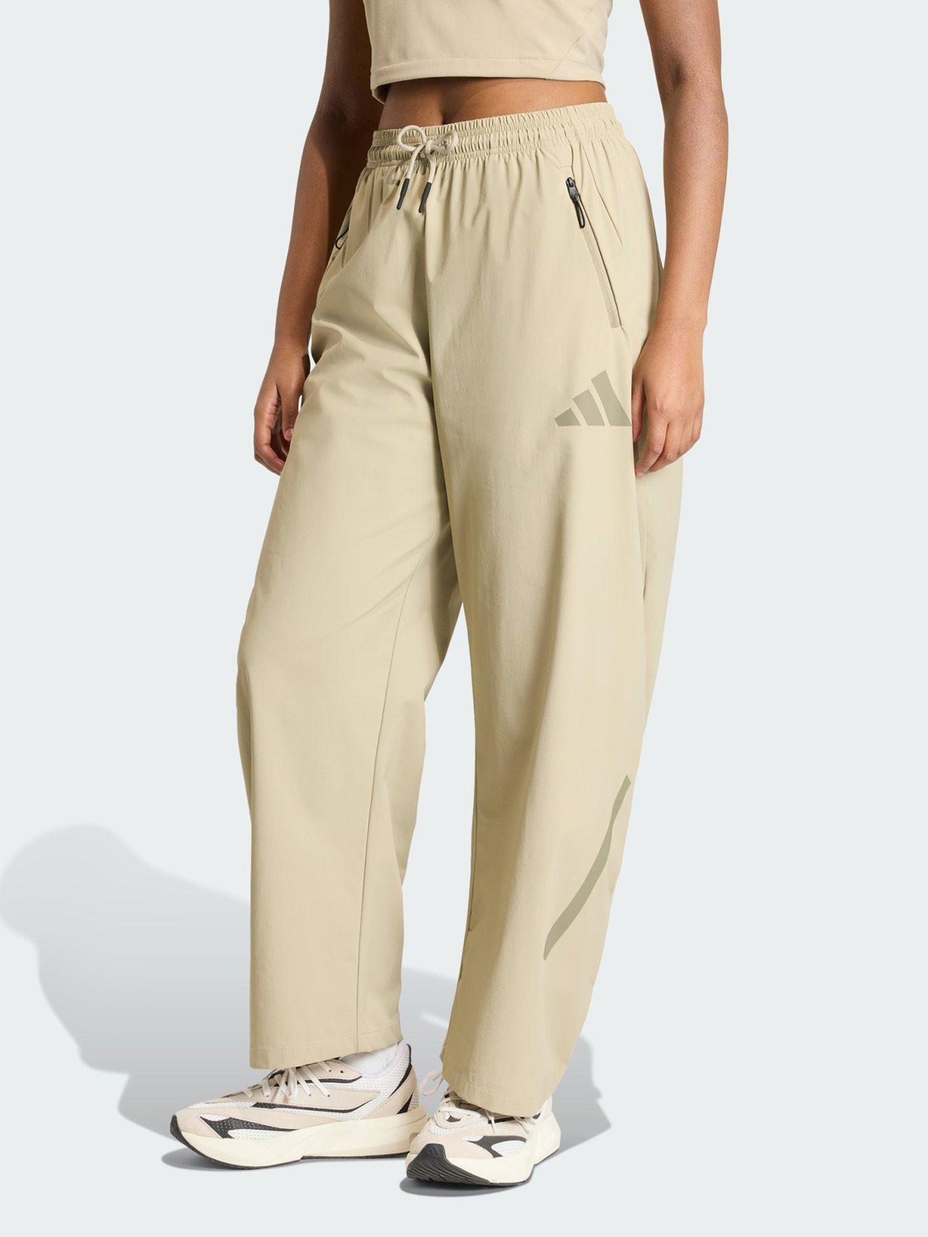 adidas Z.N.E. Woven Pant, Brown, Size Xs, Inside Leg Regular, Women