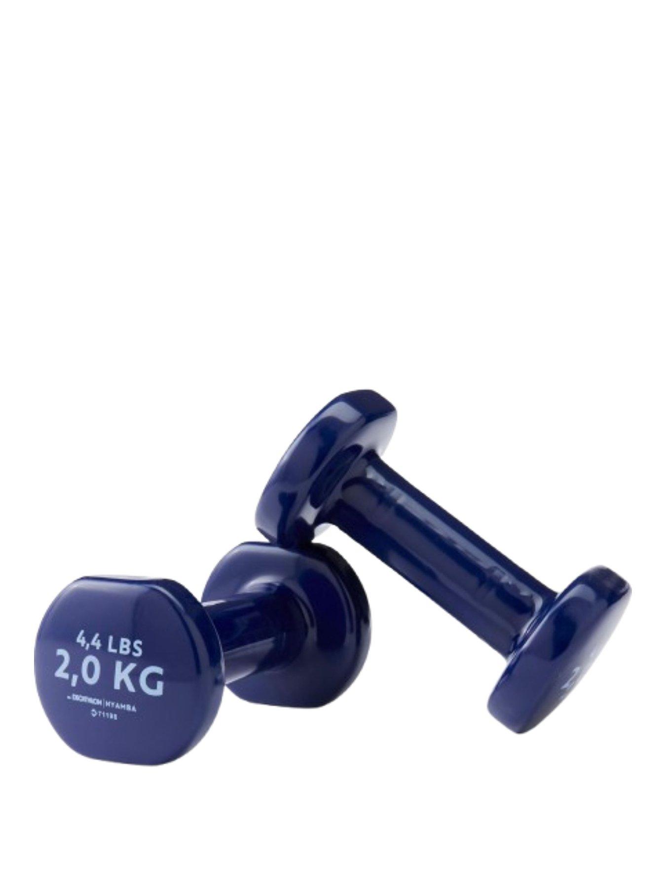 Decathlon Fitness 2 kg Dumbbells Twin-Pack - Navy