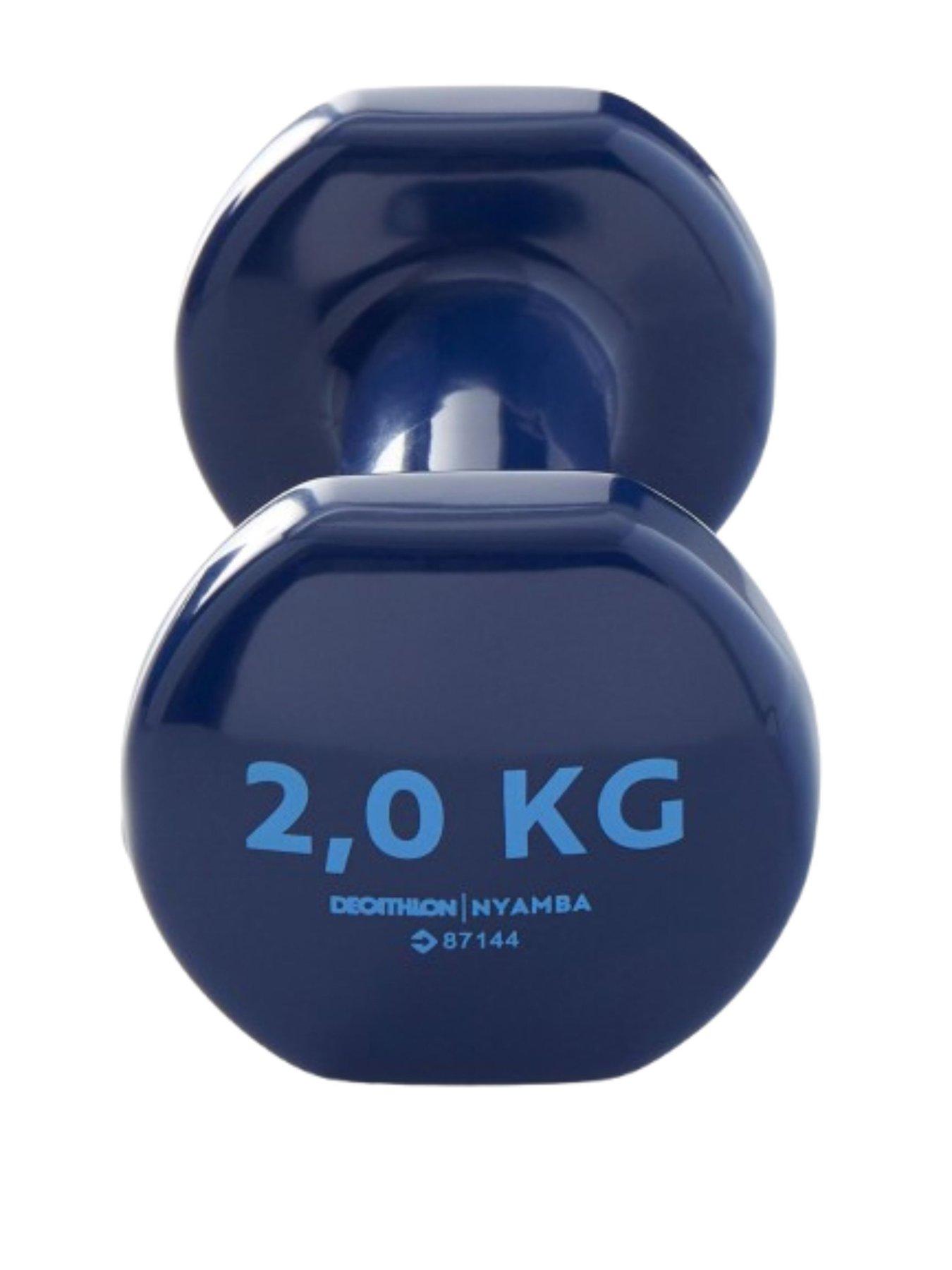 Image 3 of 3 of Decathlon Fitness 2 kg Dumbbells Twin-Pack - Navy