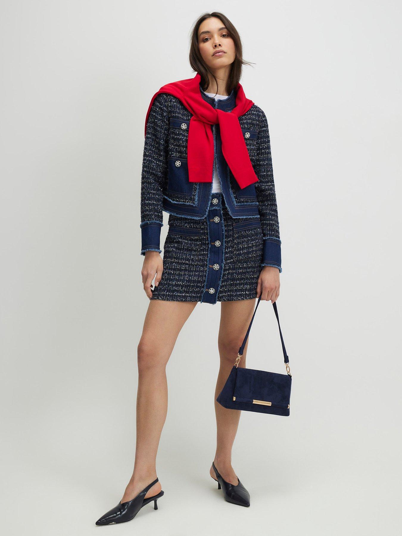 Image 3 of 4 of River Island Boucle Denim Jacket