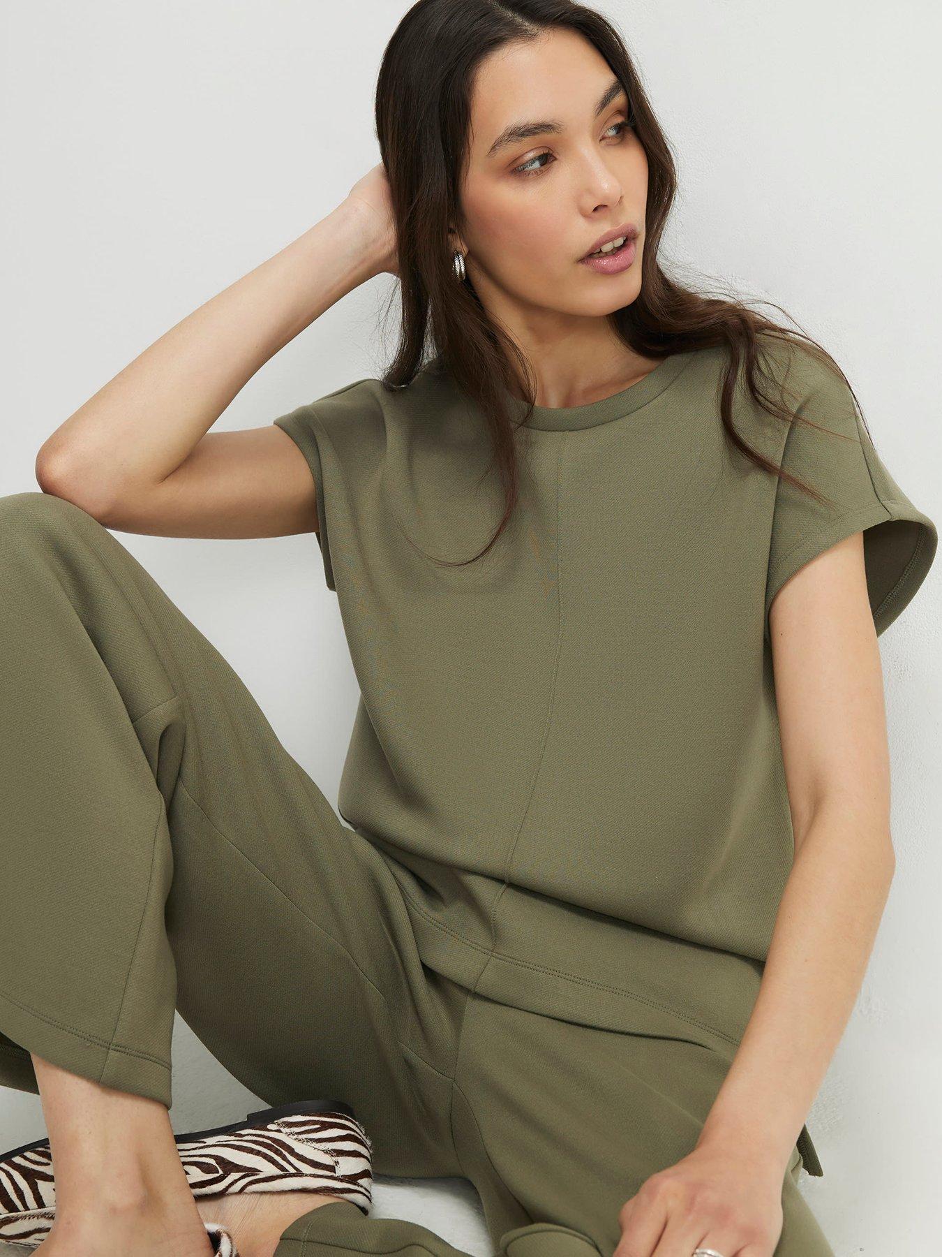 Image 4 of 4 of River Island Premium Twill Short Sleeve Top