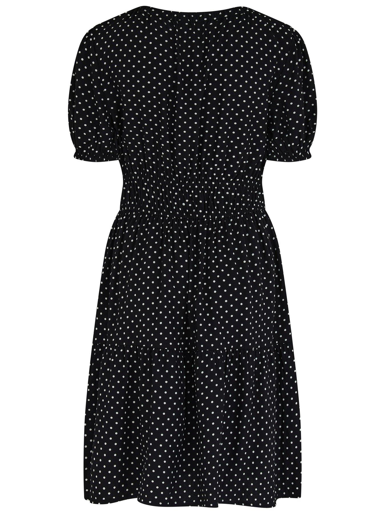 Image 4 of 4 of Pour Moi Danielle Elasticated Chanel Tiered Short Dress