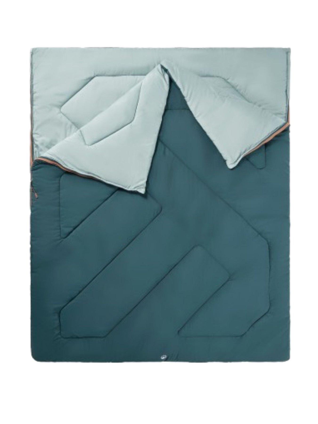 Image 1 of 5 of Decathlon Camping Double Sleeping Bag - Green