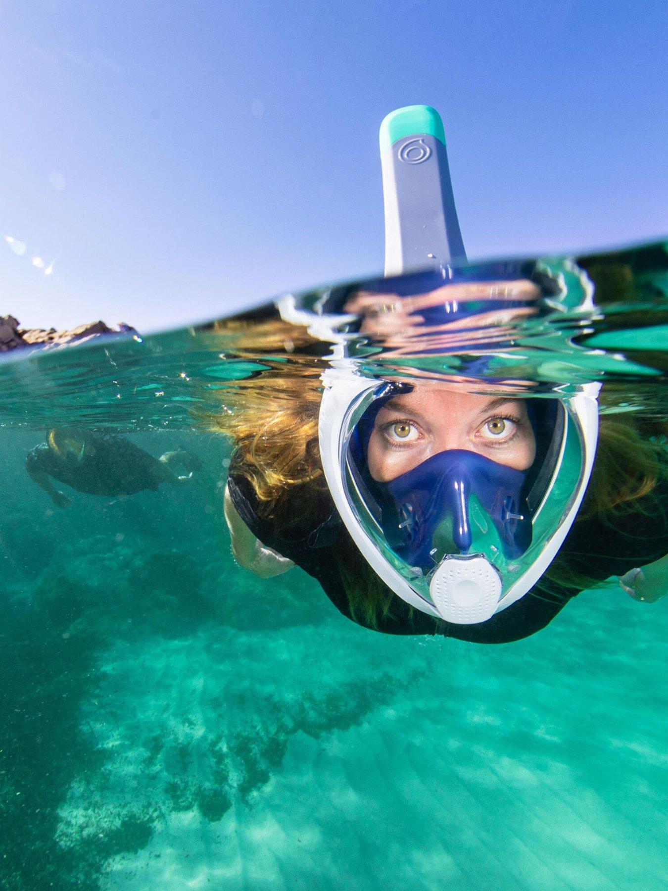 Image 6 of 6 of Decathlon Surface snorkelling mask Easybreath + with acoustic valve - Blue