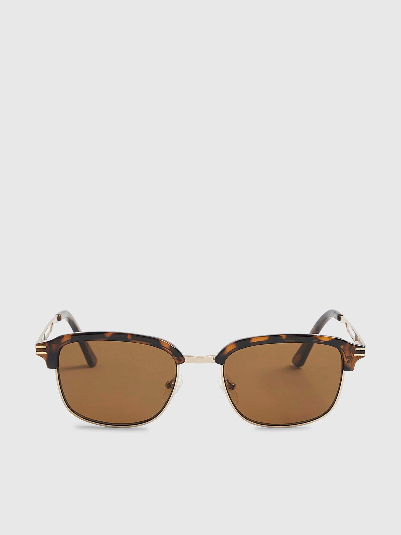 River Island Tortoise Clubmaster Sunglasses