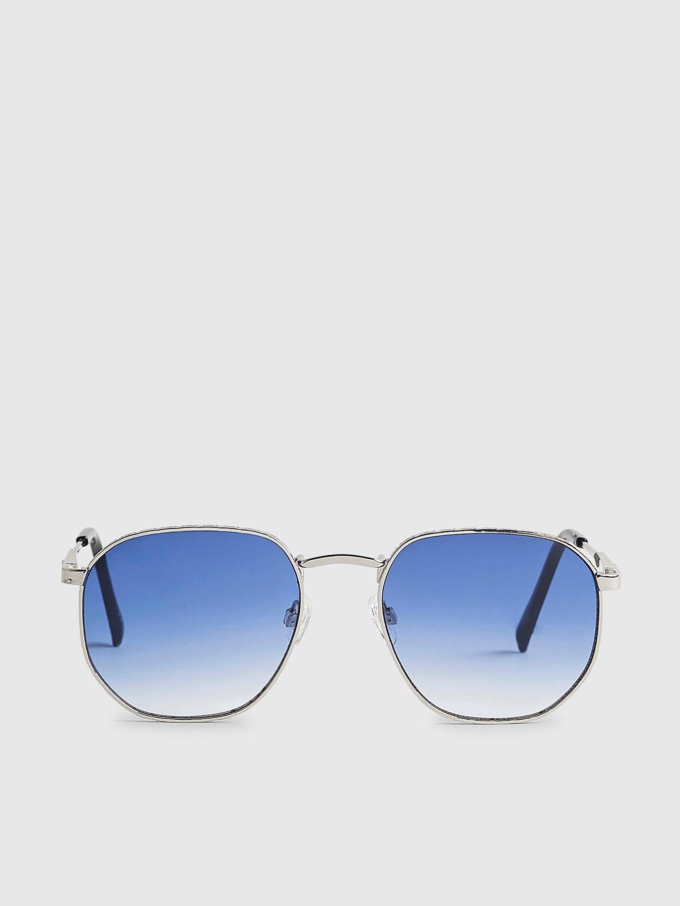 River Island Monogram Hexagon Sunglasses