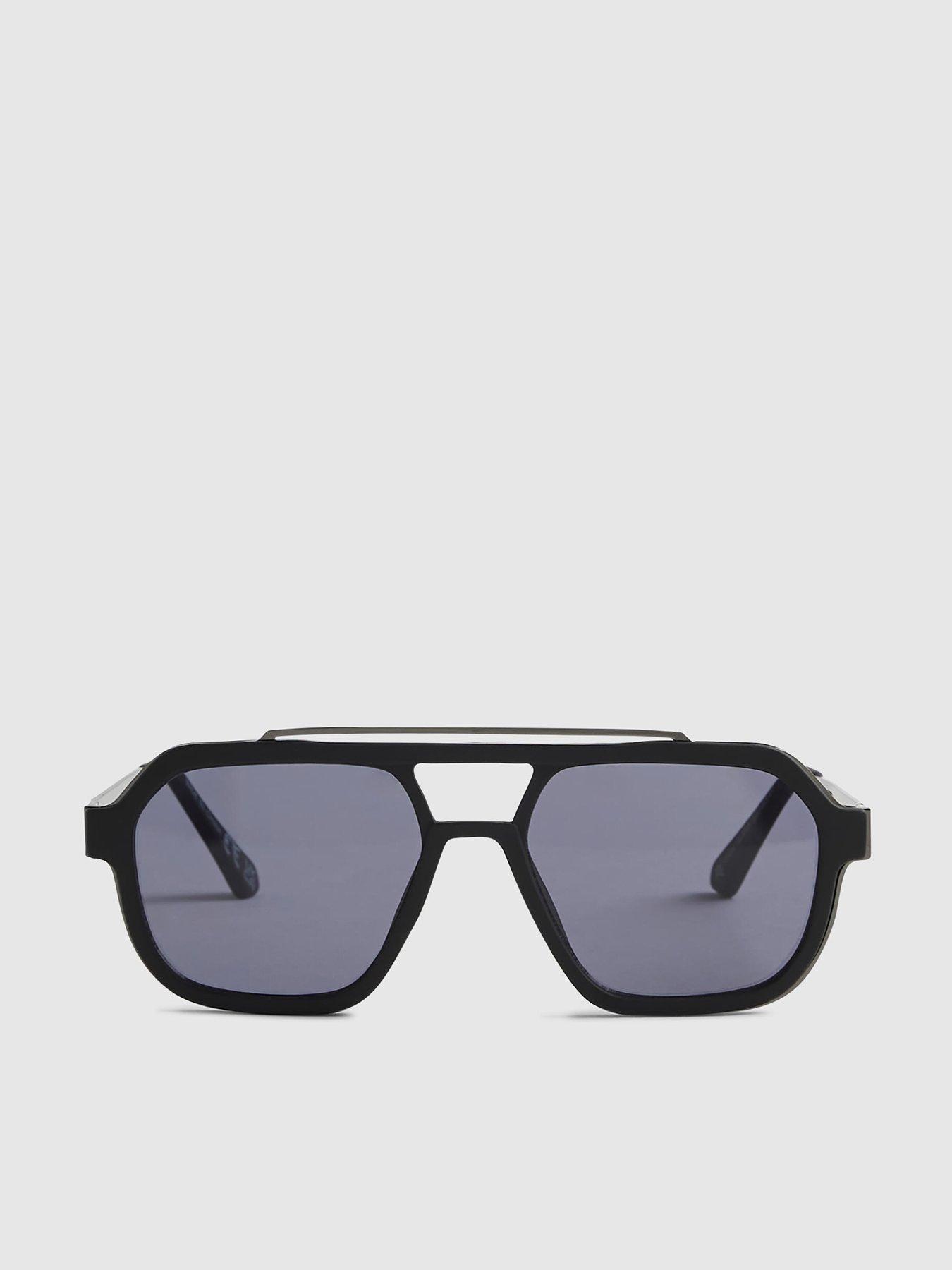 River Island Rubberised Aviator Sunglasses