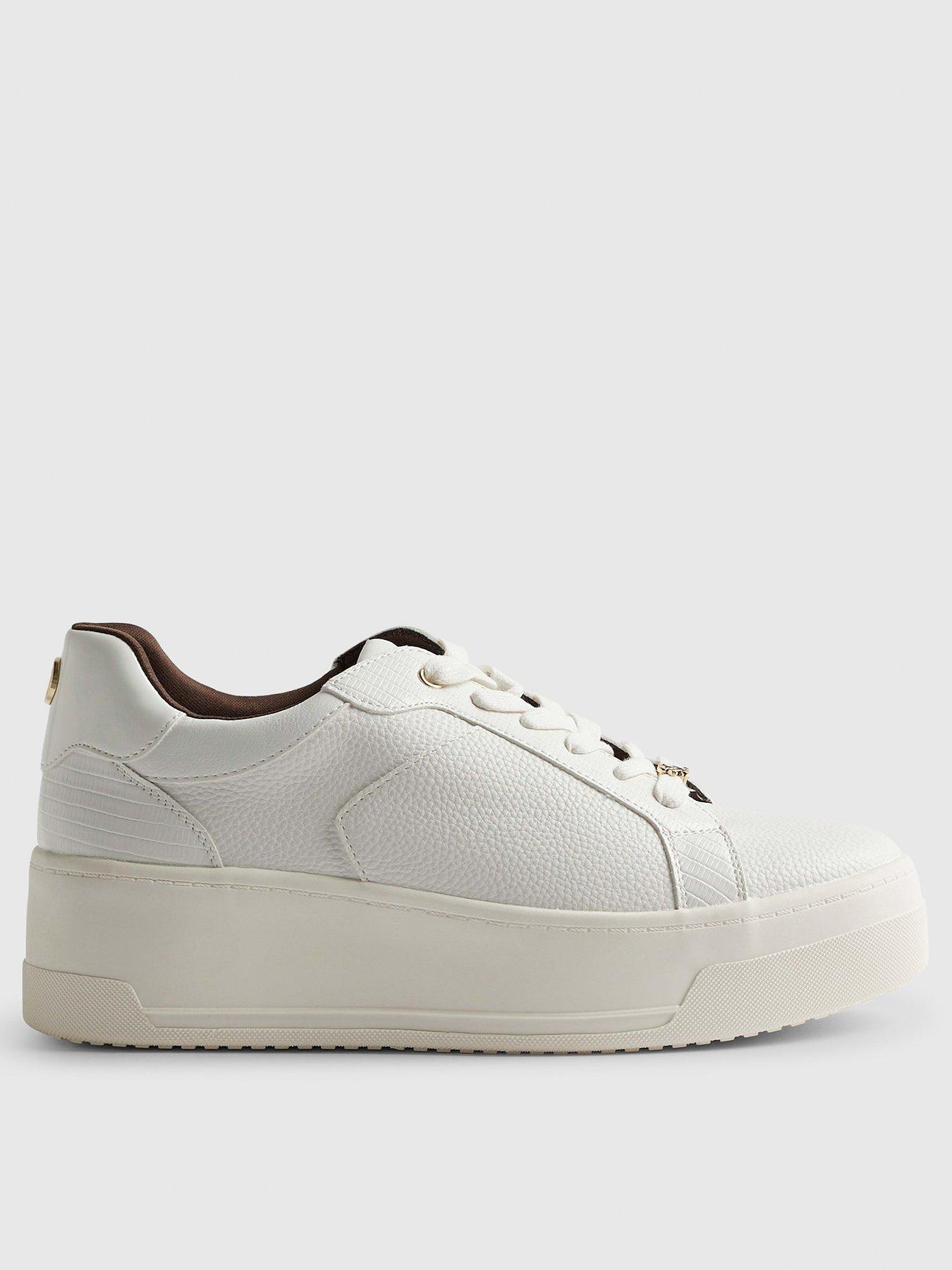 River Island Lace Up Flatform Trainers