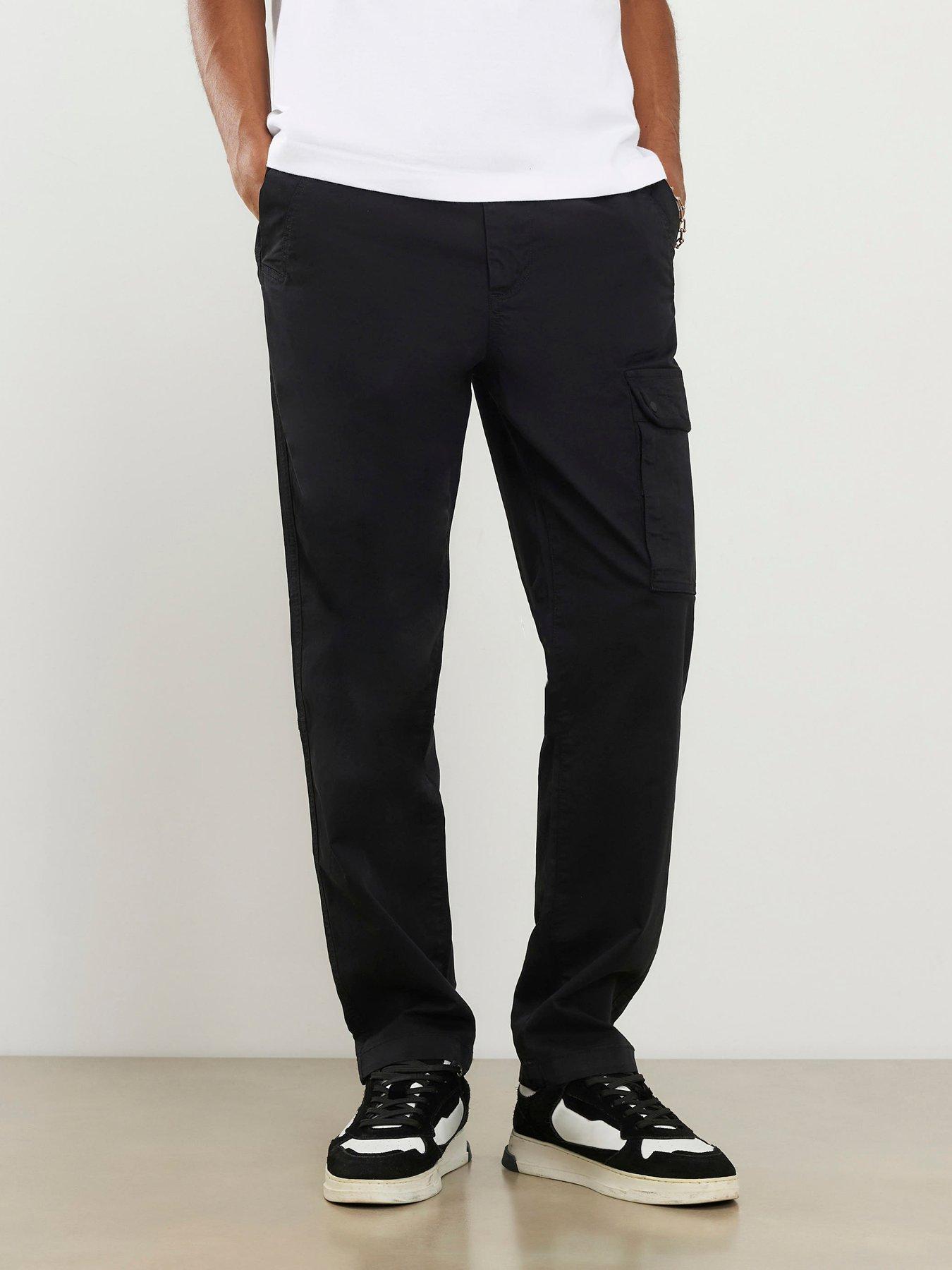 Image 1 of 4 of River Island Regular Fit Cargo Trousers