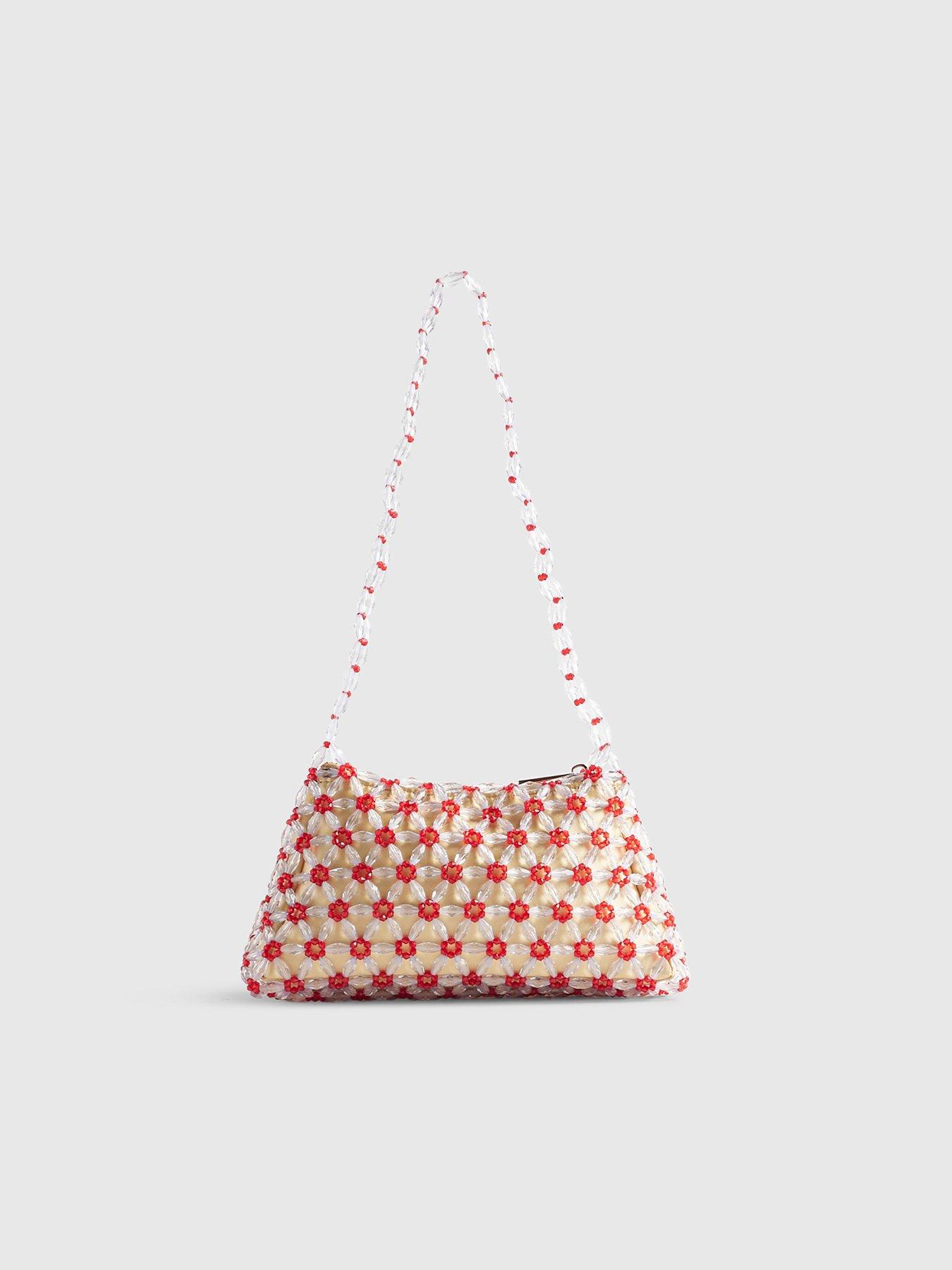Image 3 of 5 of River Island Beaded Daisy Bag - Yellow