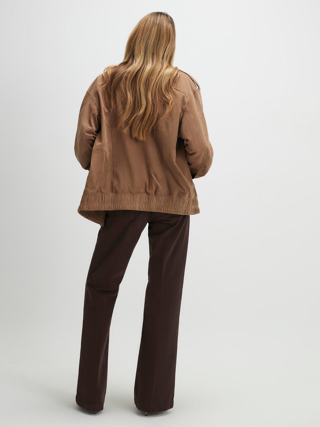 Image 2 of 4 of River Island Mid Rise Bootcut Jeans - Brown
