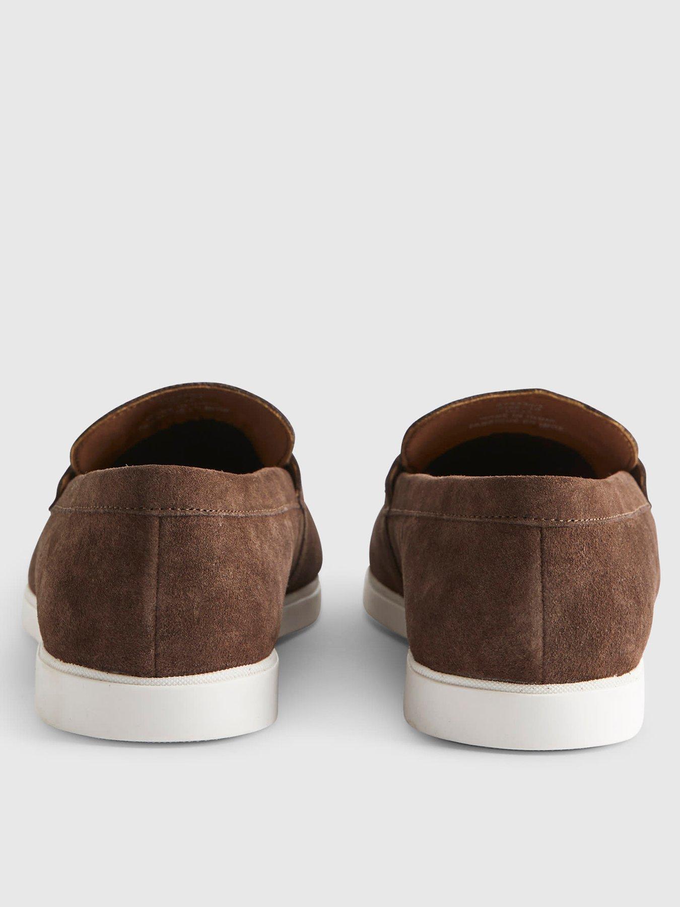 Image 3 of 4 of River Island Suede Loafers - Brown
