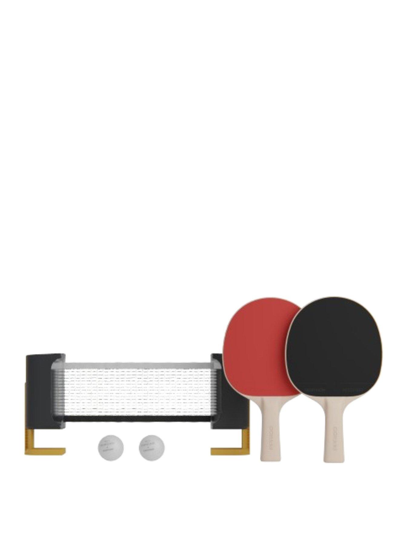 Image 1 of 6 of Decathlon Table Tennis Set for Small Tables with Rollnet + 2 PPR100 Bats + 2 Balls