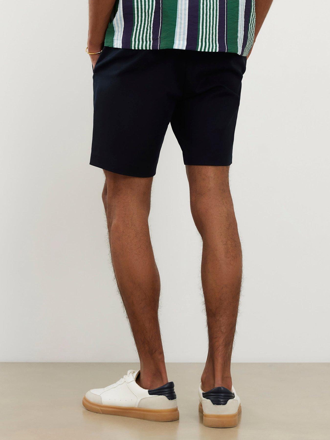 Image 2 of 4 of River Island Slim Fit Belted Chino Shorts