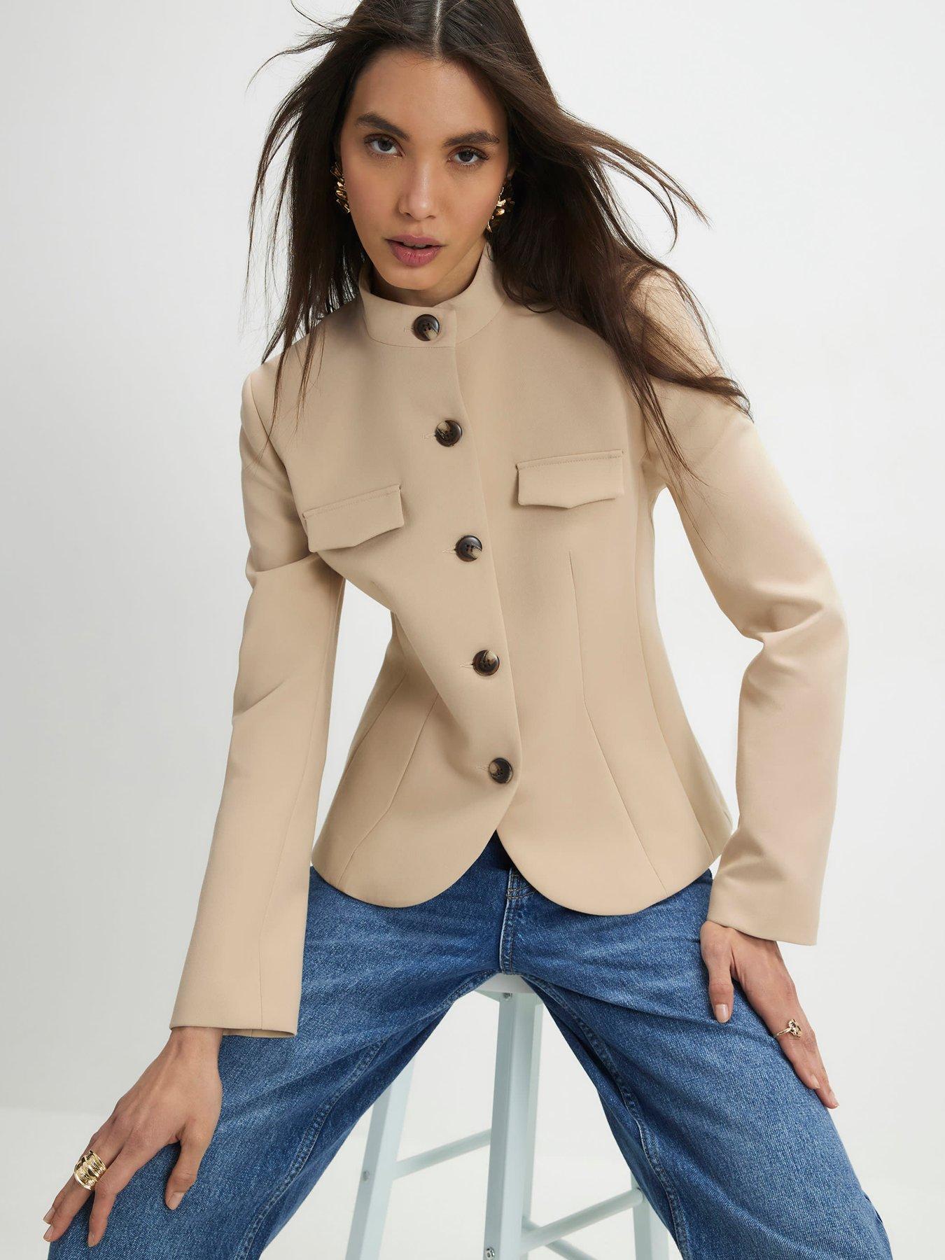 River Island Pocket Detail Structured Jacket