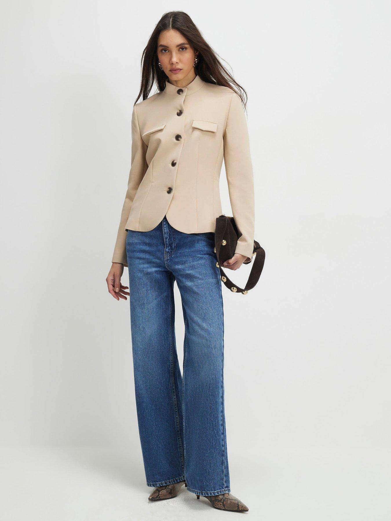 Image 3 of 4 of River Island Pocket Detail Structured Jacket