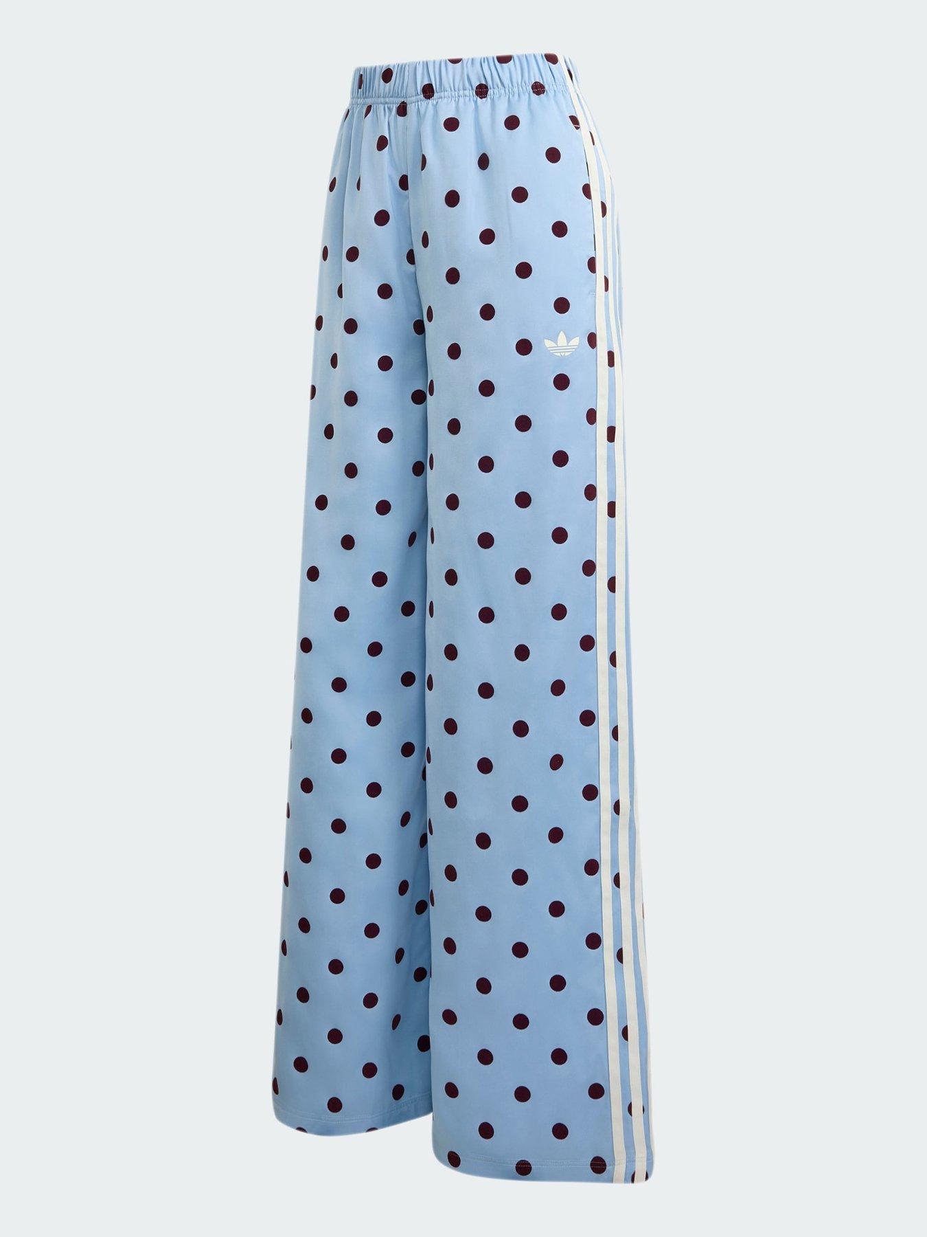 adidas Originals Satin Polka Dots Wide Leg Pant | Very