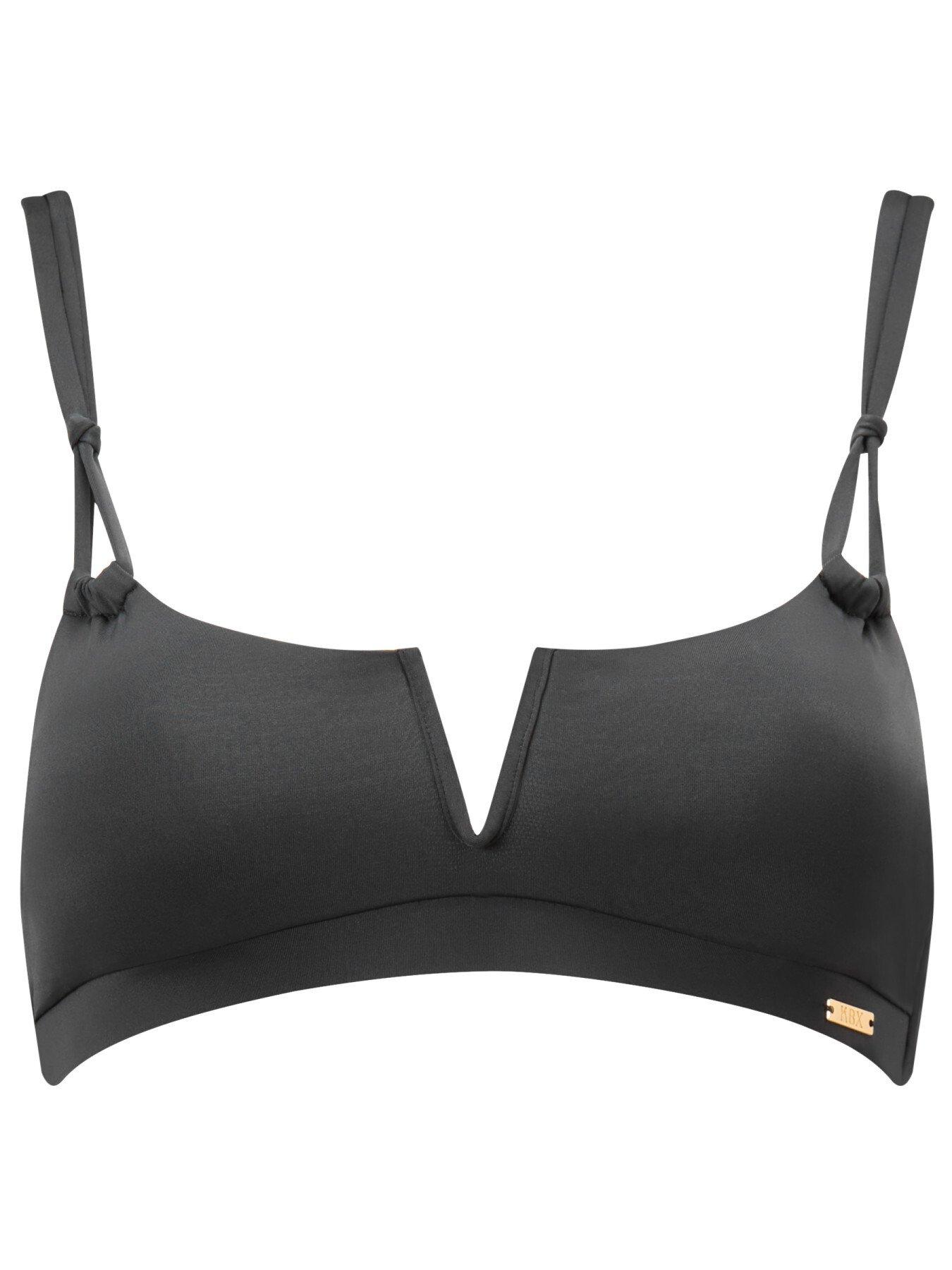 Image 5 of 5 of Knickerbox Swim Essentials Non-Wired Triangle Bikini Top - Black