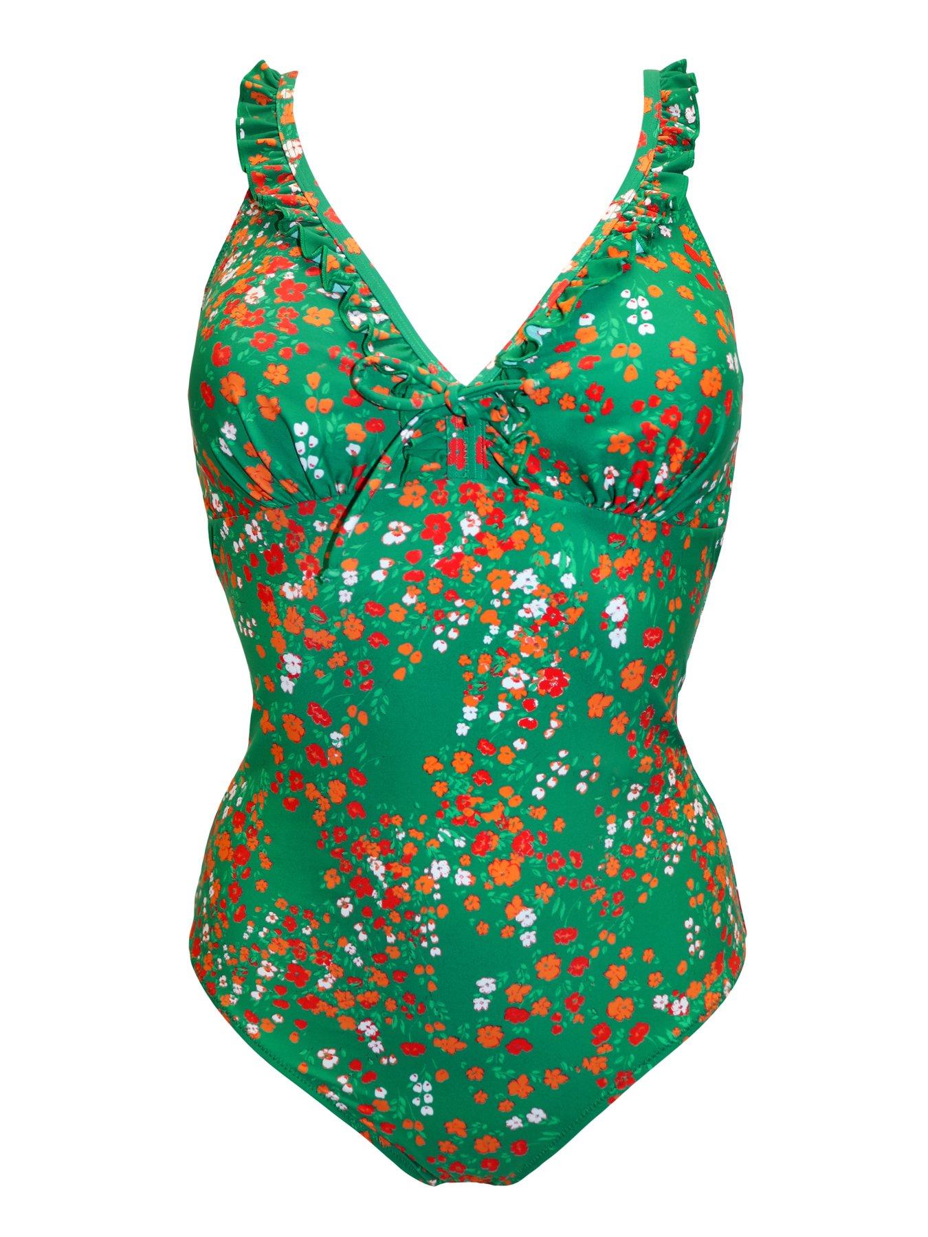 Image 3 of 3 of Pour Moi Sicily Frill Tummy Control Swimsuit