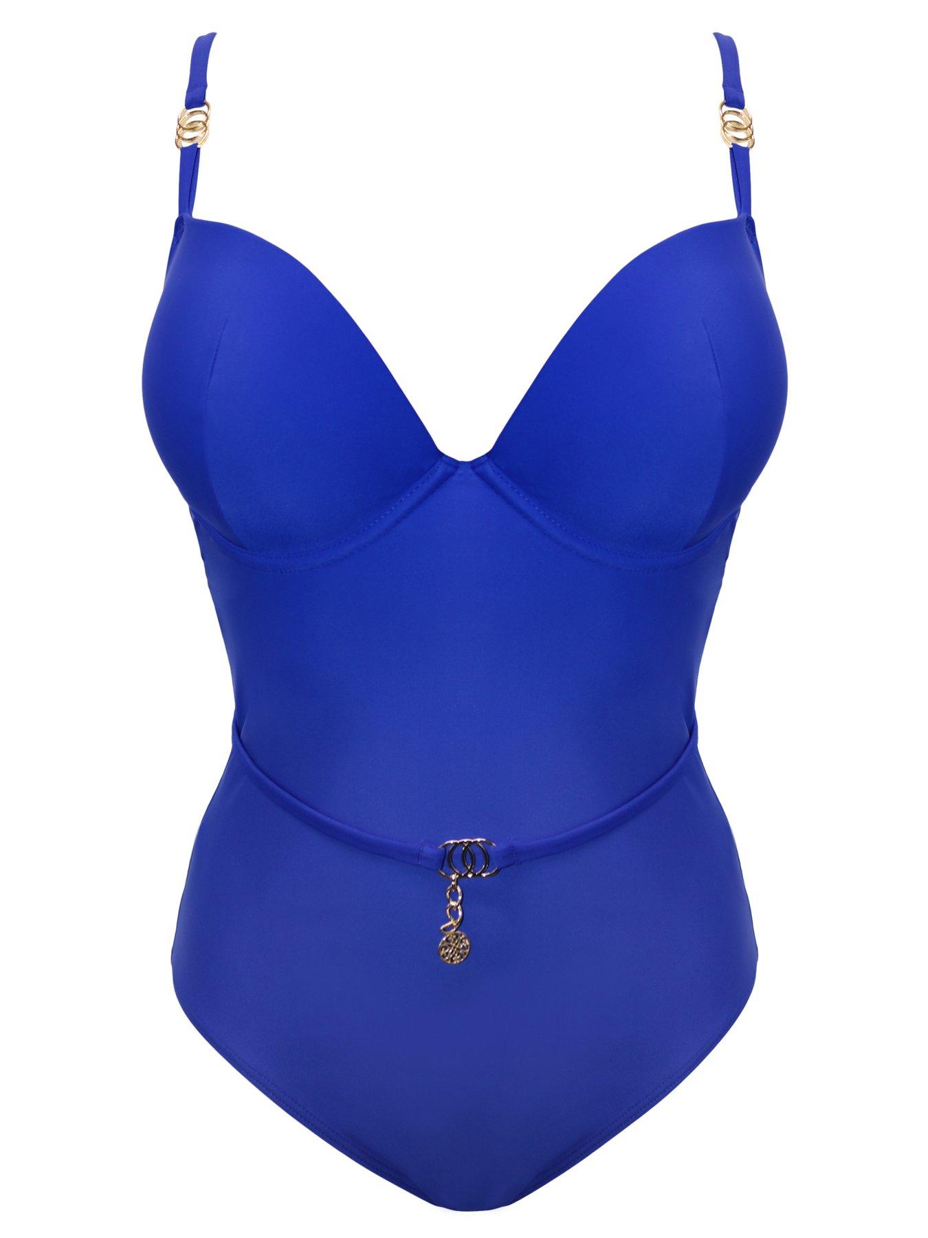 Image 3 of 4 of Pour Moi St Barts Push-Up Boost Padded Underwired Tummy Control Swimsuit