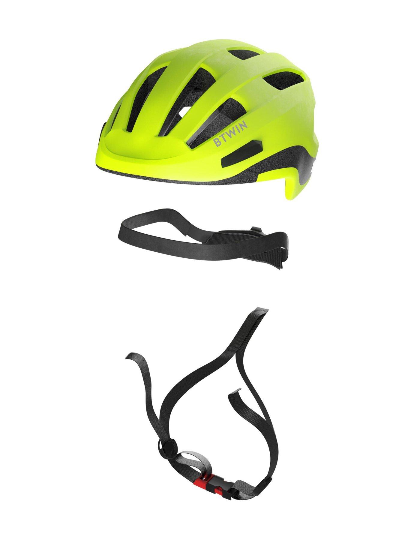 Image 3 of 5 of Decathlon 500 City Cycling Helmet - Neon Yellow