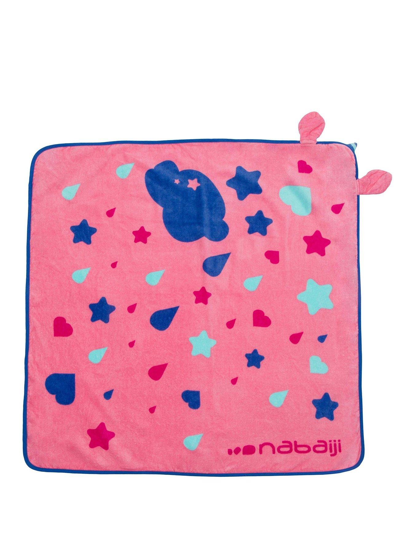 Decathlon Baby Pool Towel with Hood - Pink Unicorn Print