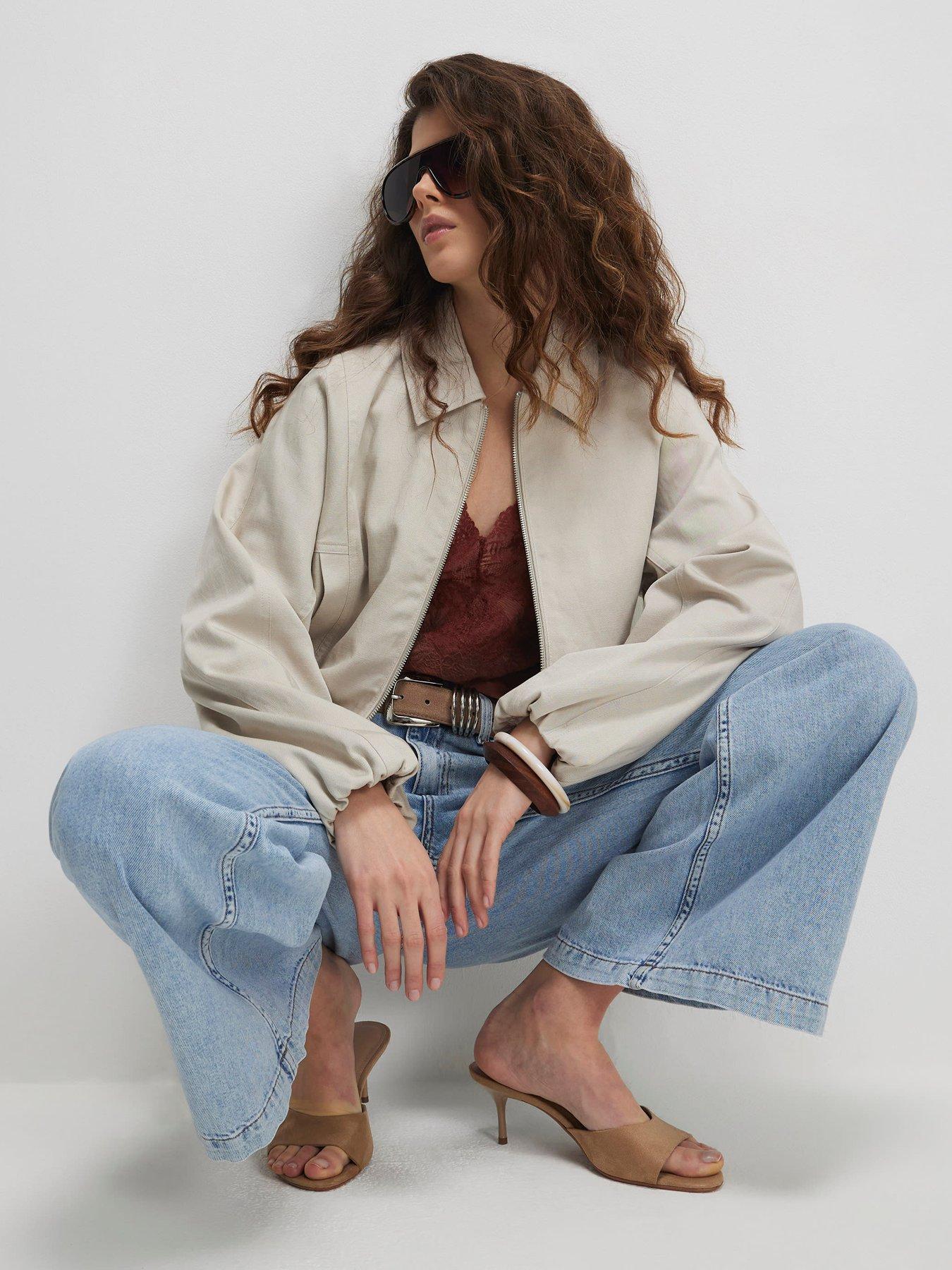 Image 4 of 4 of River Island Zip Through Harrington Jacket
