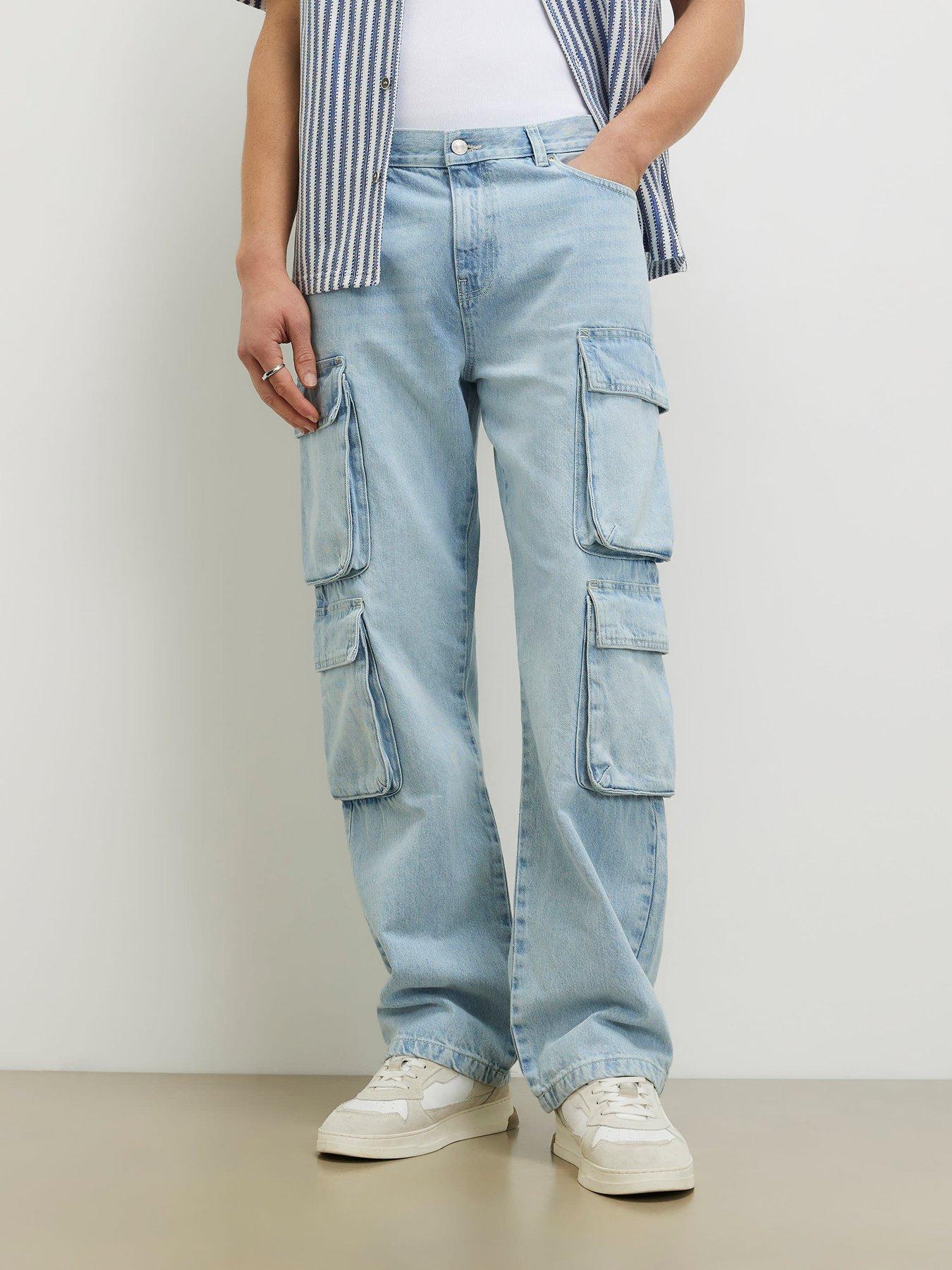 River Island Loose Fit Cargo Jeans