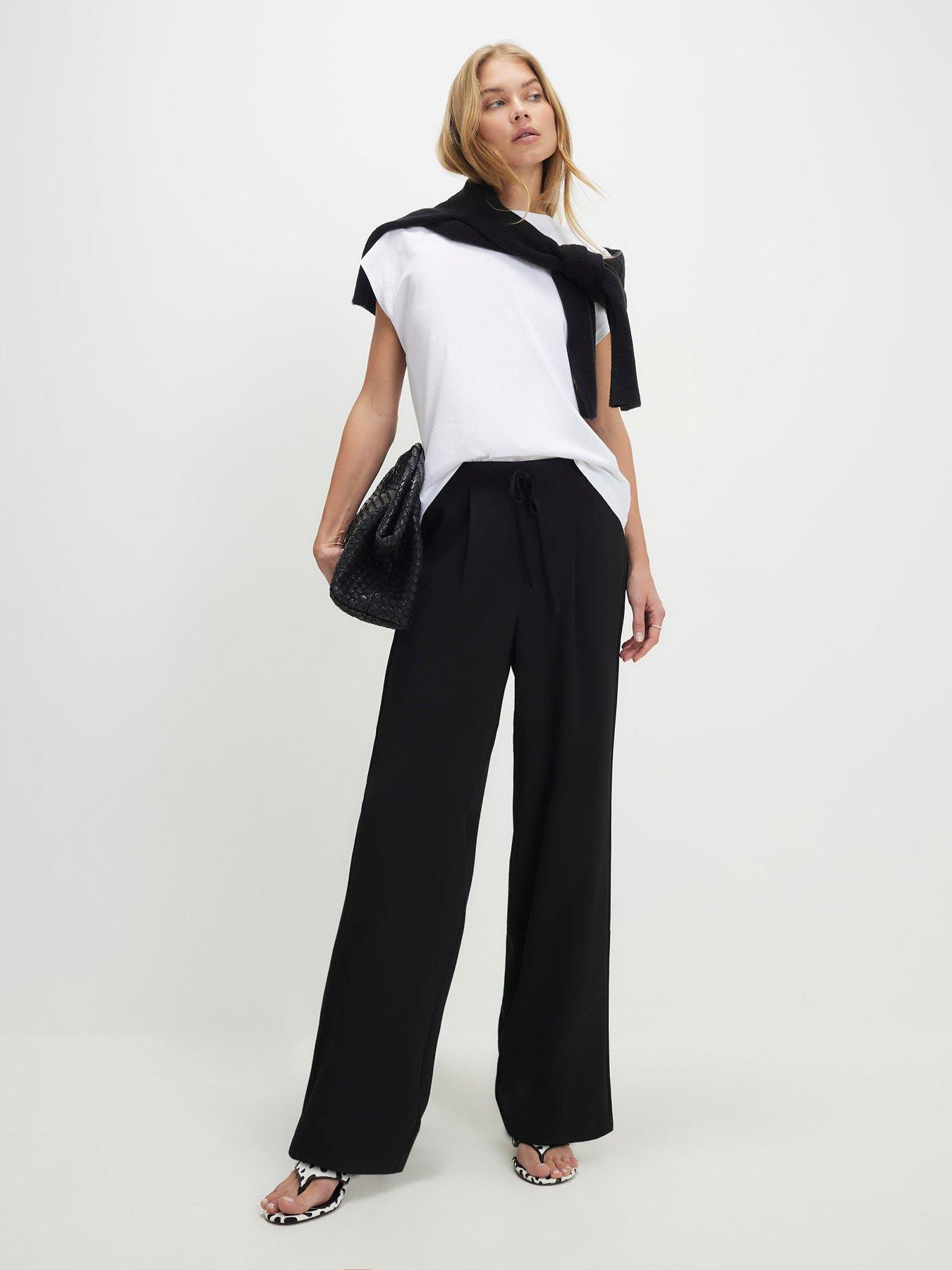 River Island Tailored Elasticated Wide Leg Trousers