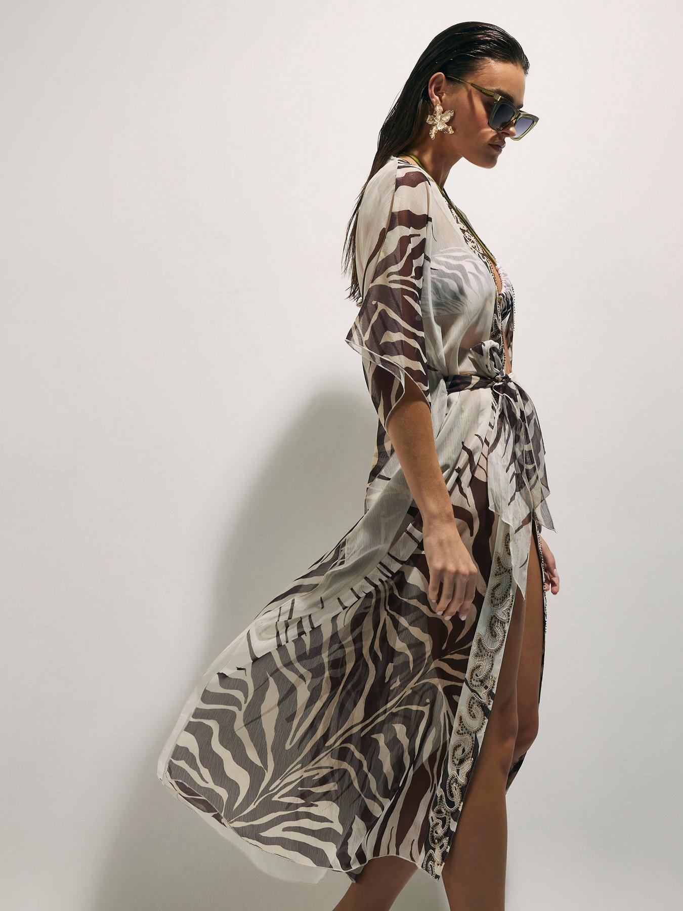 Image 2 of 4 of River Island Animal Print Kimono