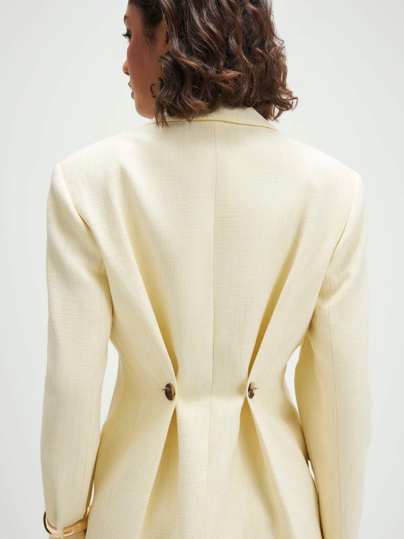 Image 2 of 4 of River Island Cotton Cinched Blazer