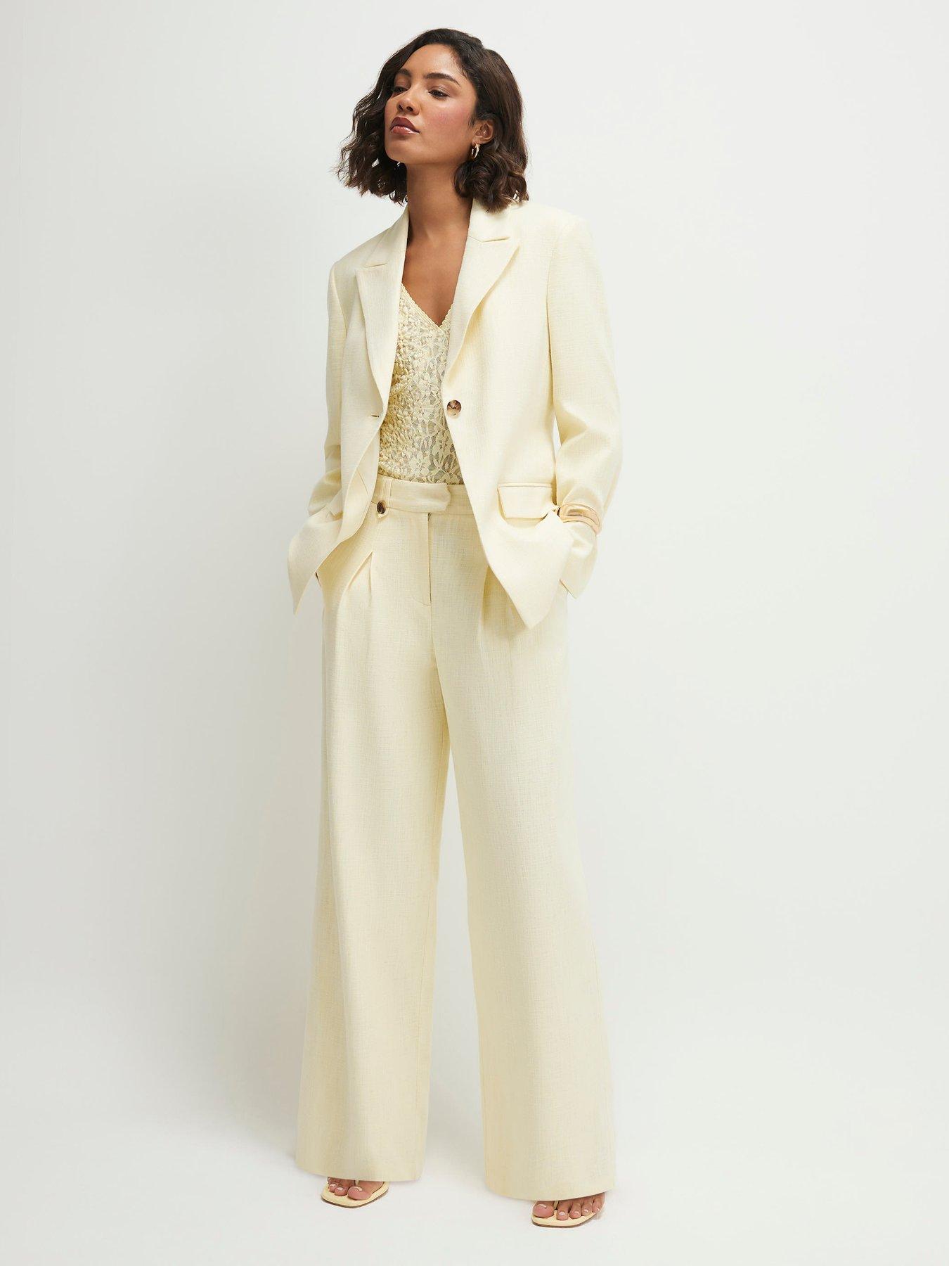 Image 3 of 4 of River Island Cotton Cinched Blazer
