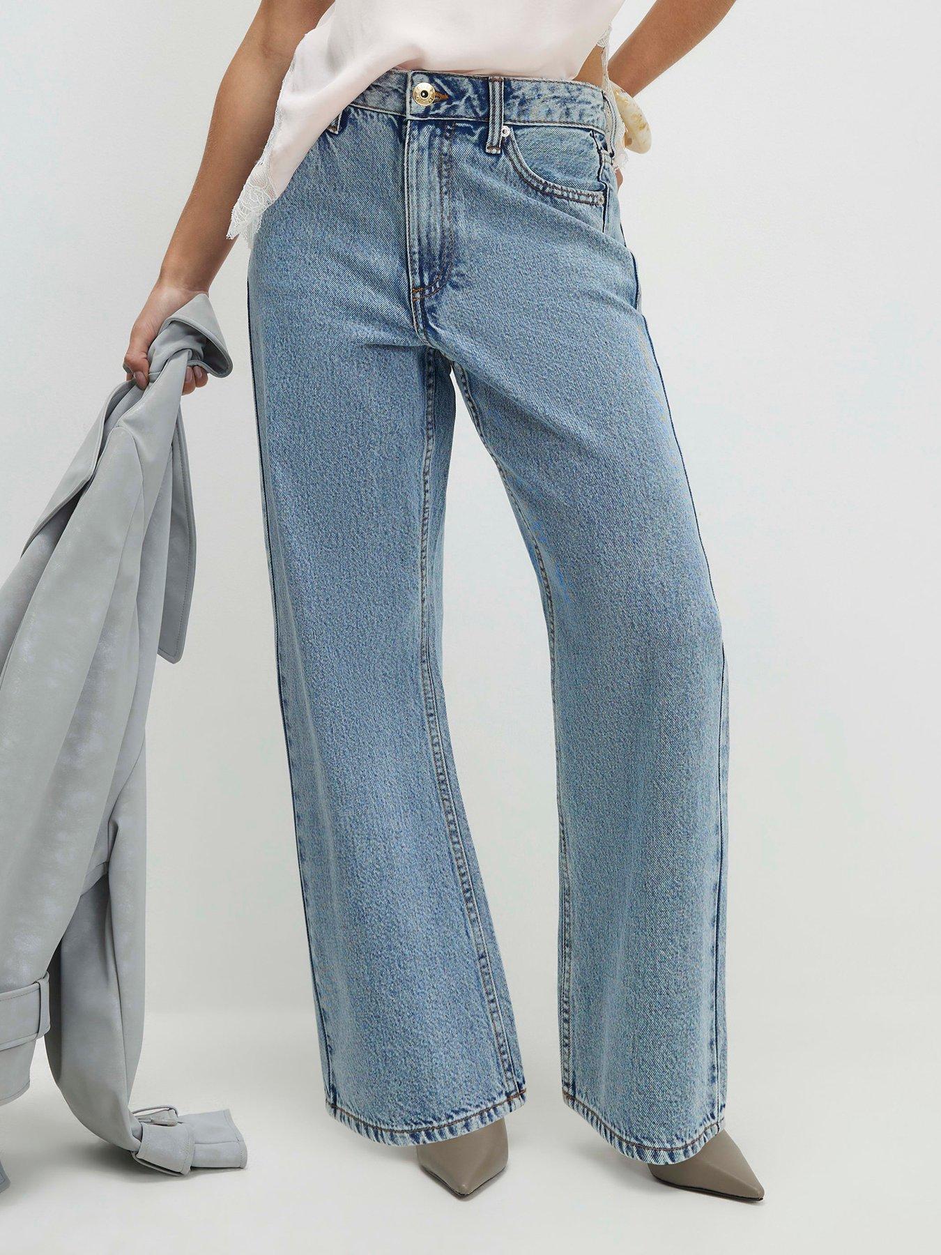 River Island Petite Relaxed Straight Leg Jeans