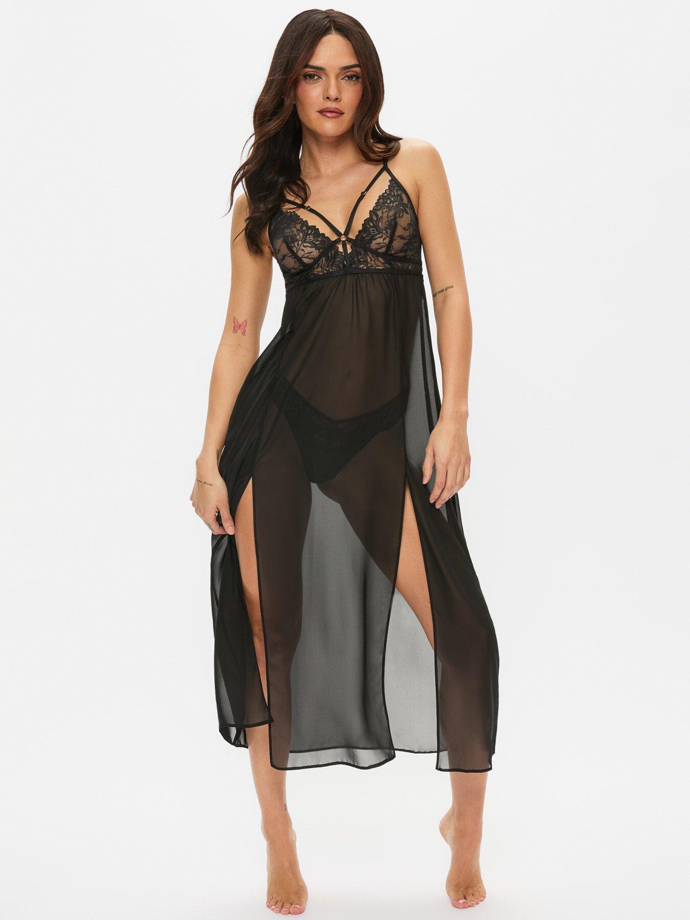 Image 1 of 4 of Ann Summers Zelia Maxi Chemise